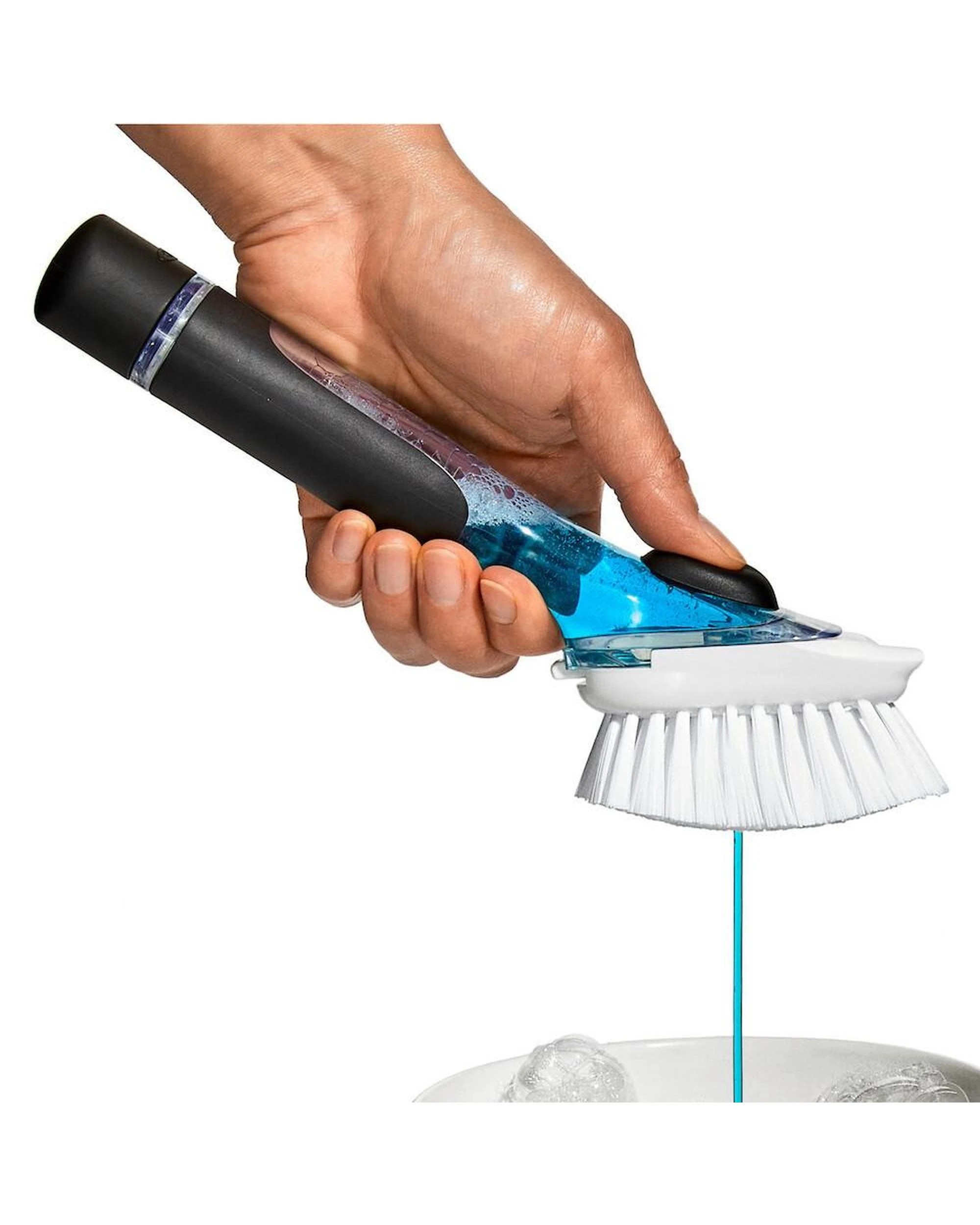 4 OXO Good Grips Soap Squirting Dish Brush Soft Grip, 4 of 7