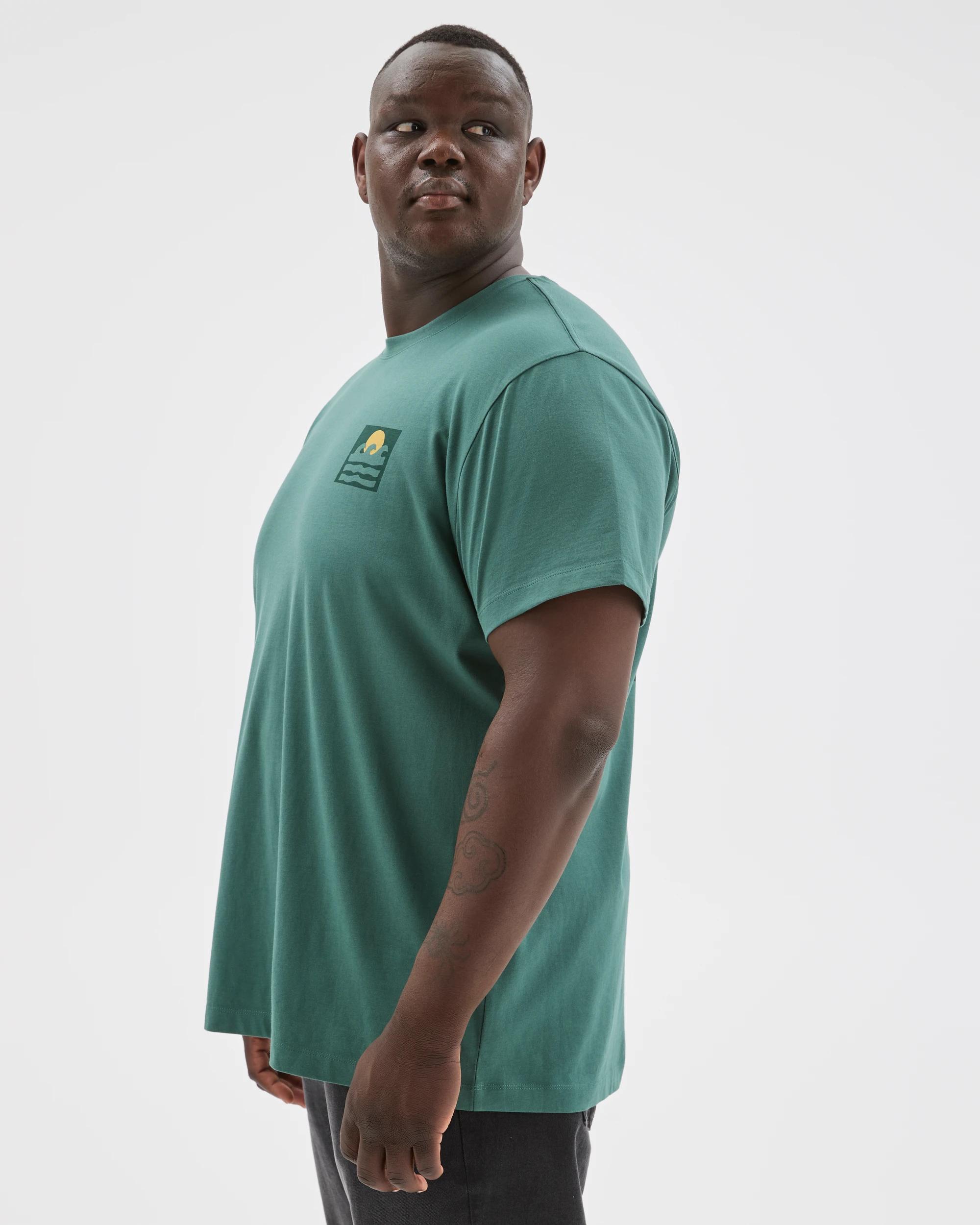 3 Target Man Plus Size Australian Cotton Graphic T-Shirt BISTRO GREEN, 3 of 6