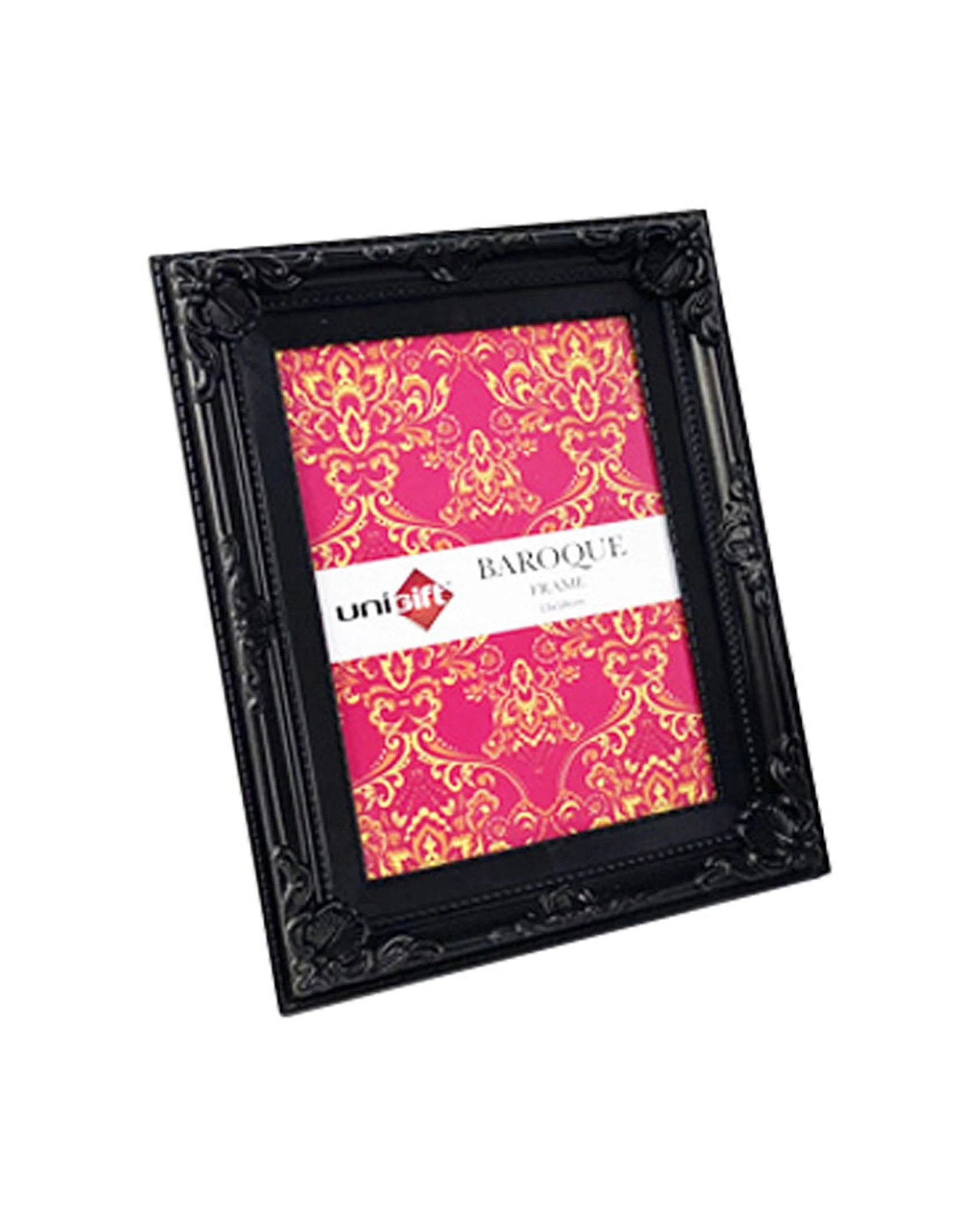 Unigift Baroque Photo Frame Picture Holder 13x18cm - Black - Kmart