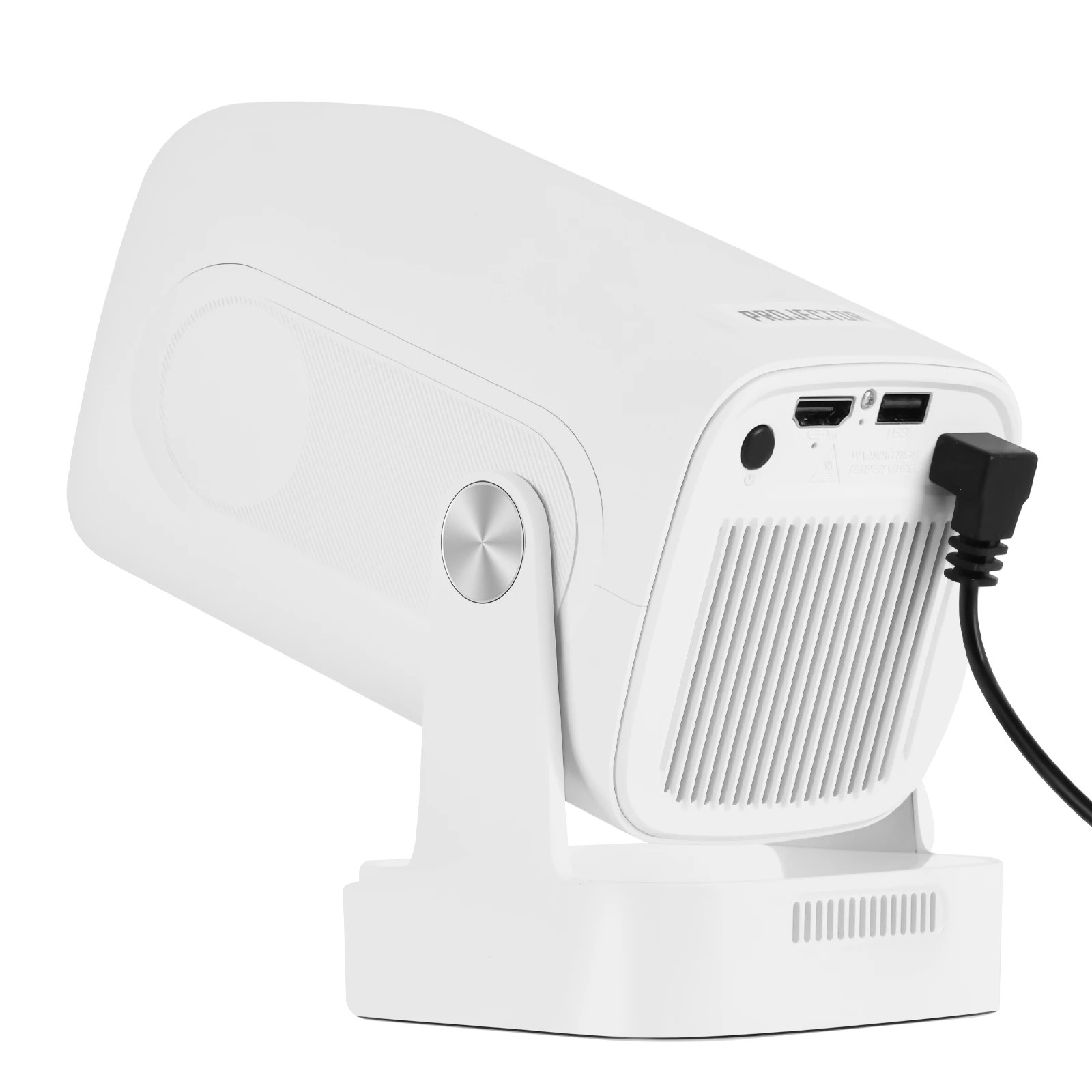 6 Advwin Mini Projector 8K Support Dual Band WiFi 6 BT5.4 330 ANSI Lumens 270° Rotatable Auto Focus Remote - White, 6 of 7