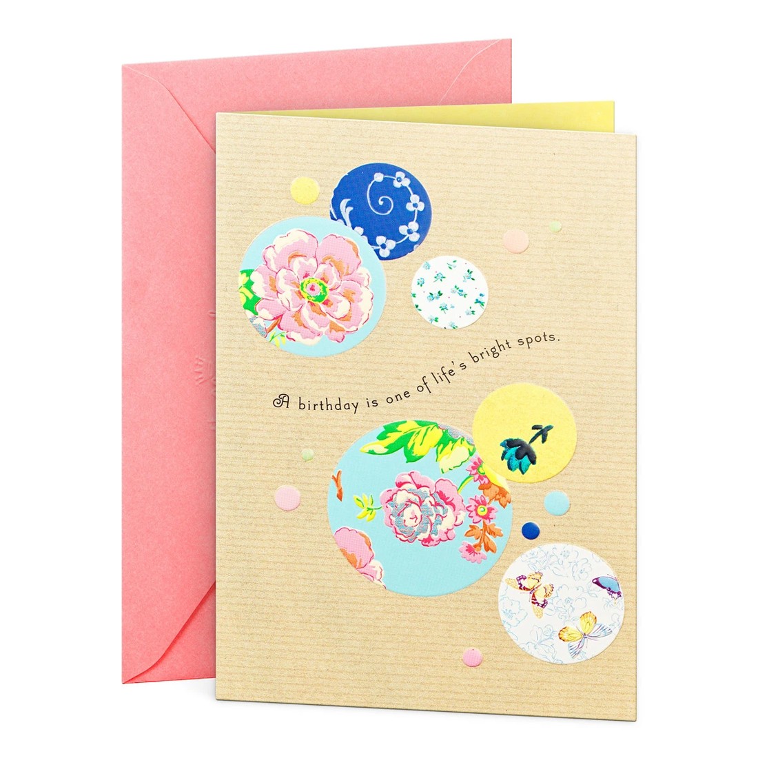 1 Hallmark Birthday Card for Her - Floral Spots, 1 of 3