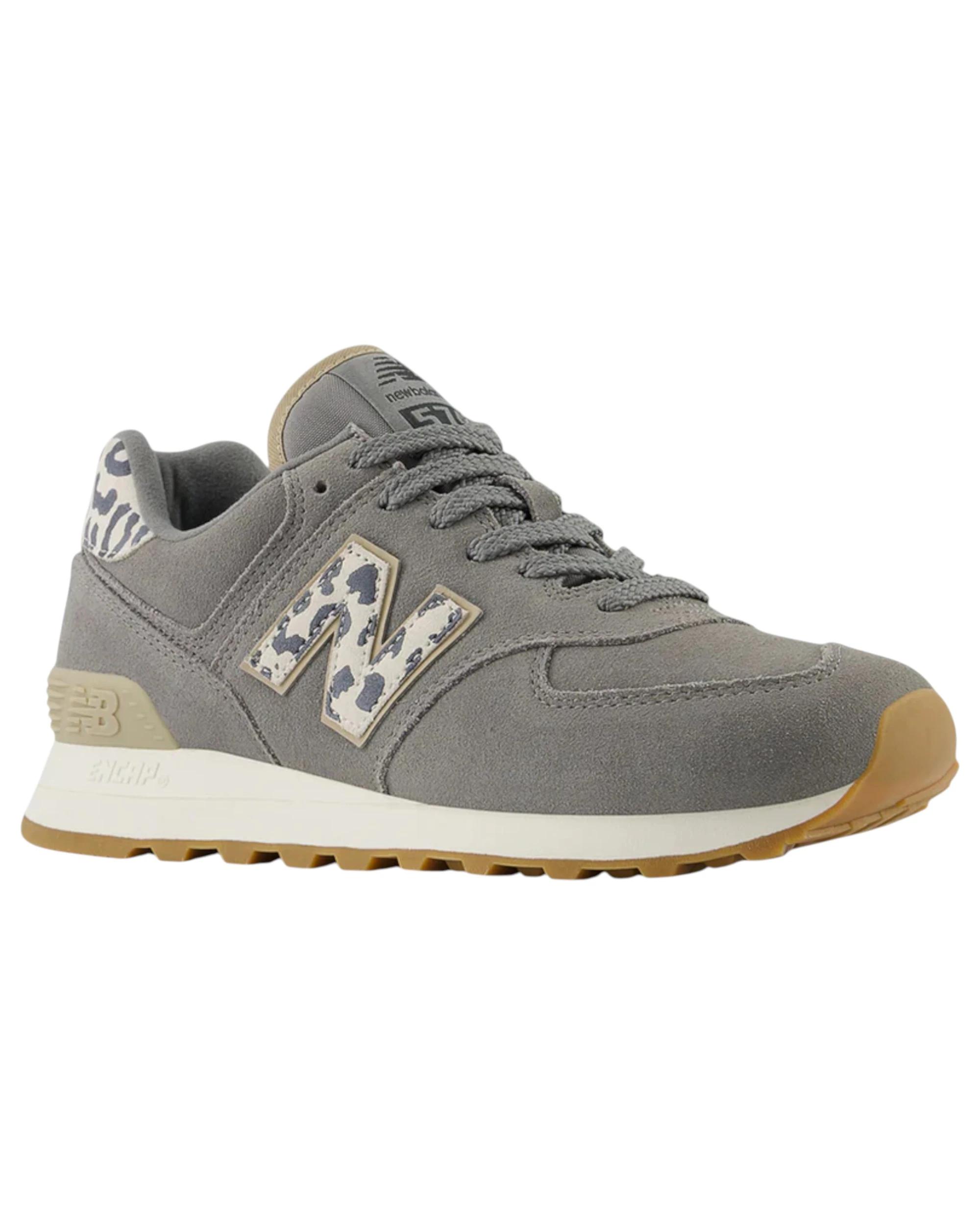 3 New Balance Womens 574 Grey Multi Athletic Shoes GREY MULTI, 3 of 5