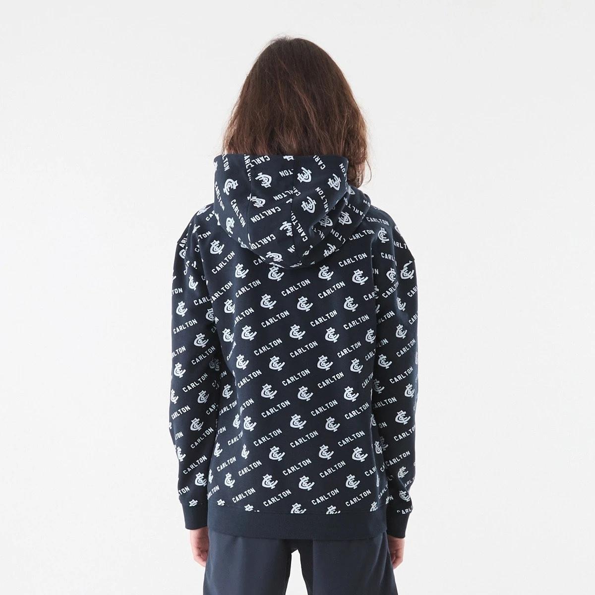 5 Official AFL Kids All Over Print Hoodie Carlton, 5 of 9