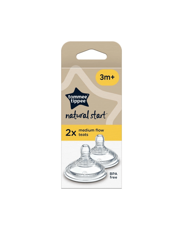 2 Pack Tommee Tippee Natural Start Medium Flow T