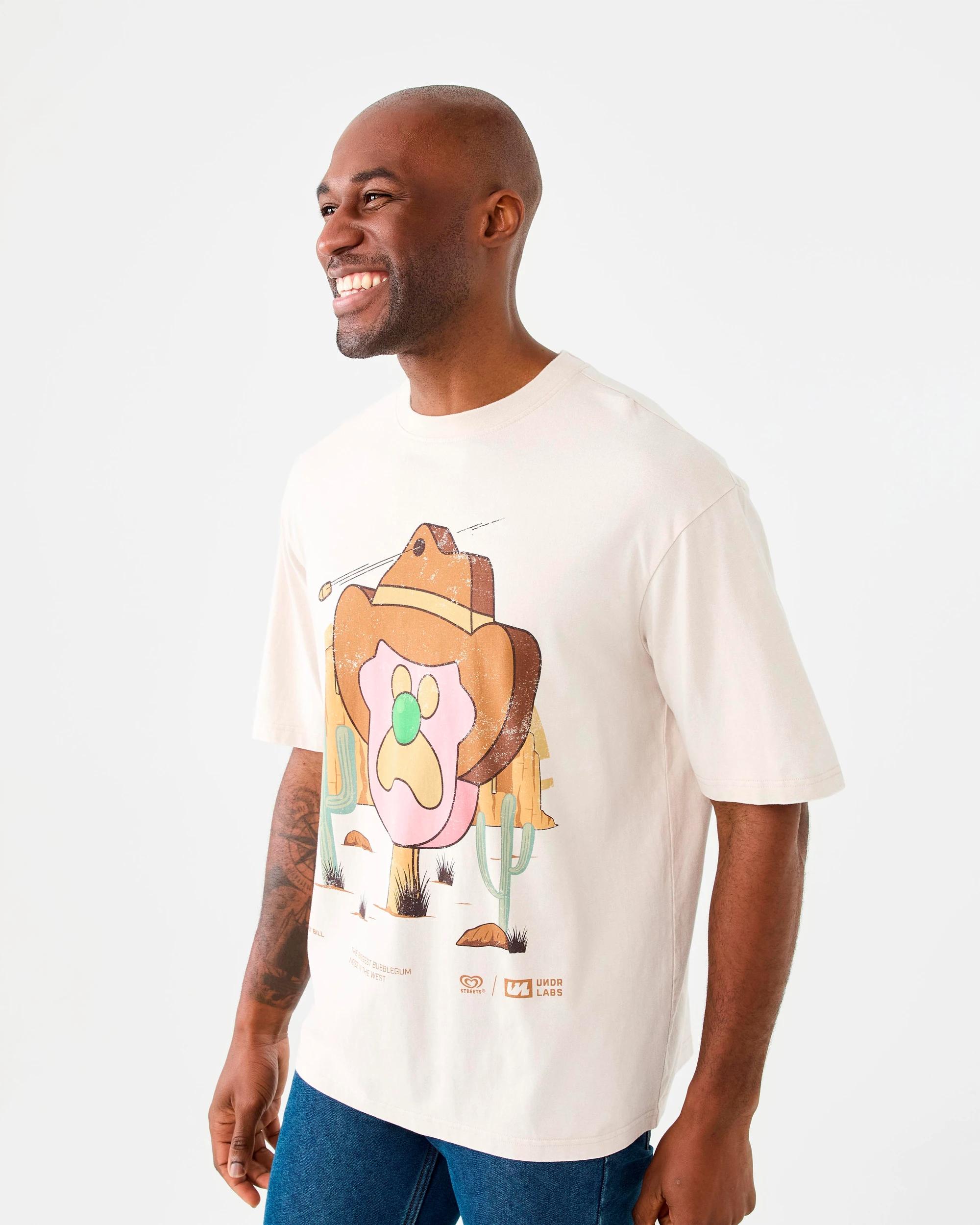 2 Bubble O'Bill License T-shirt Beige, 2 of 6
