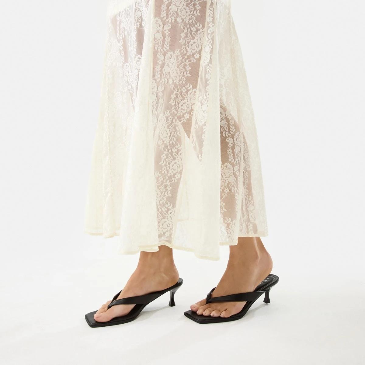 7 Sleeveless Lace Maxi Dress Prtn White, 7 of 10
