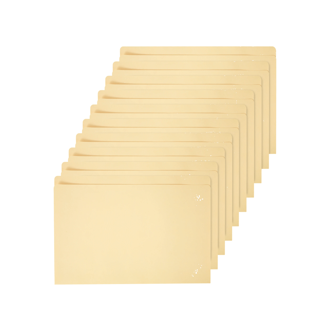 1 10 Pack Foolscap Manilla Folders, 1 of 7