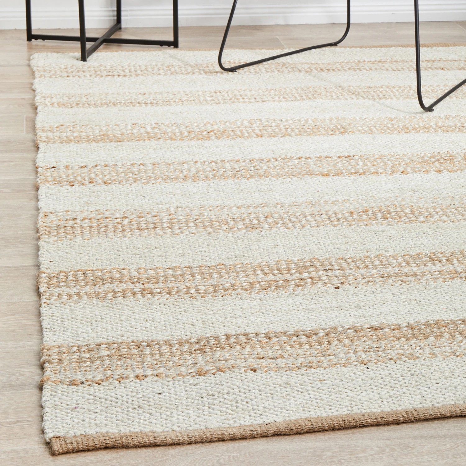 2 Common Ground Rugs Noosa 555 320x230cm - Extra Large Hand Braided Jute Floor Rug - Natural, 2 of 7