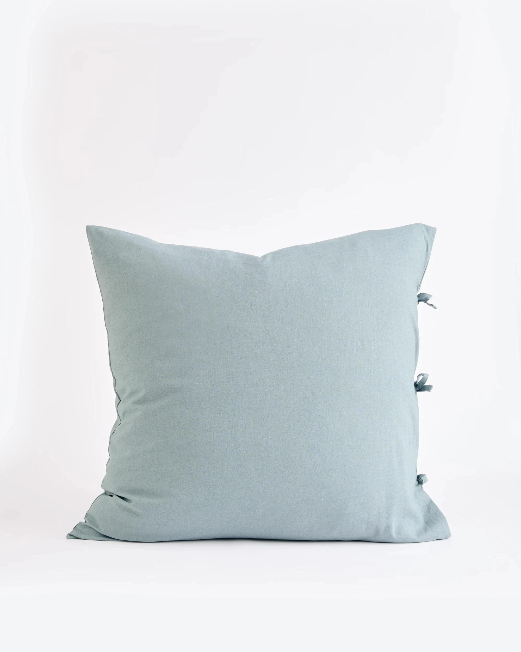 1 Target Laynie Linen/Cotton European Pillowcase - Queen Bed - Blue, 1 of 4