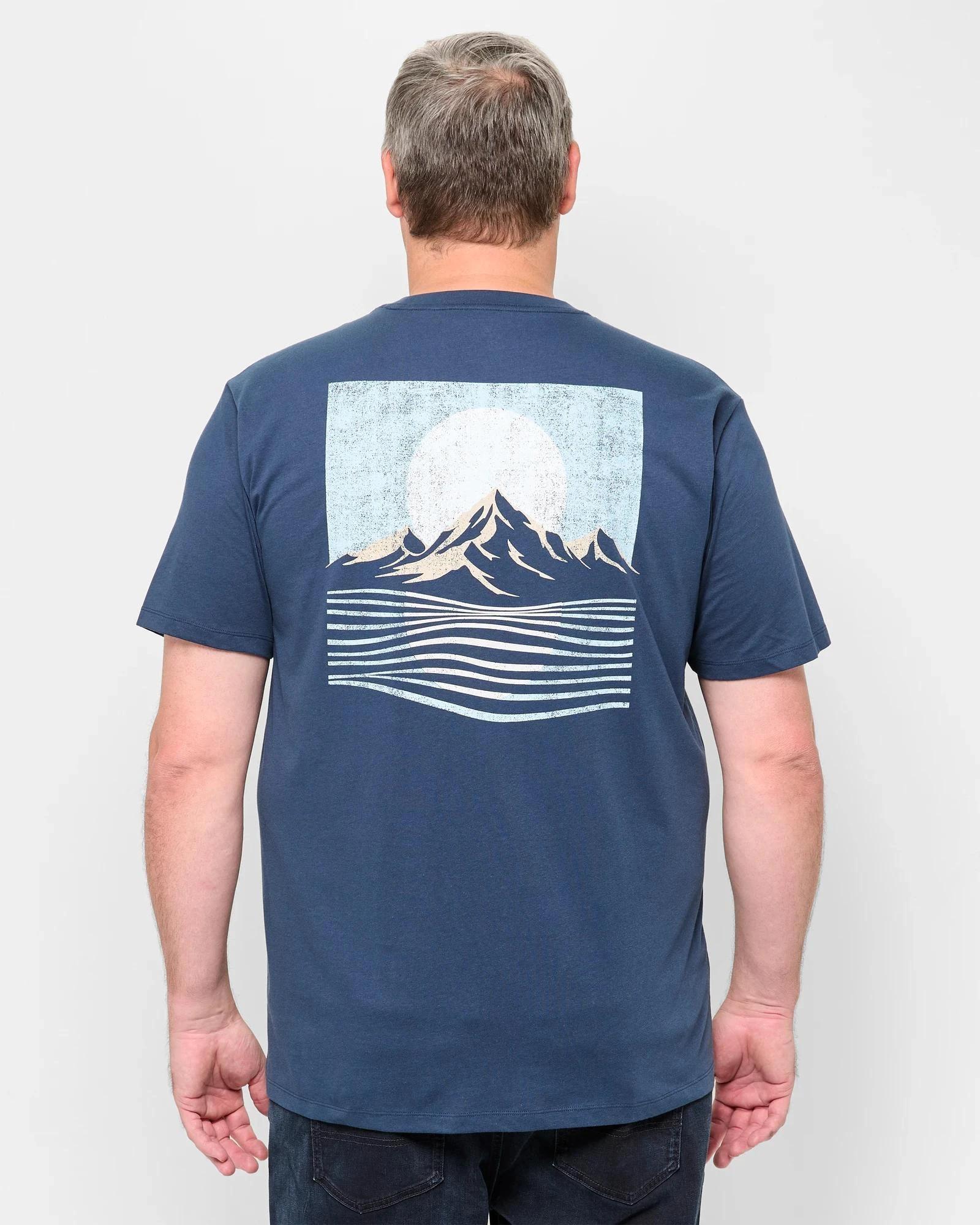 4 Target Plus Size Australian Cotton Adventure Print T-Shirt NAVY BLUE, 4 of 5