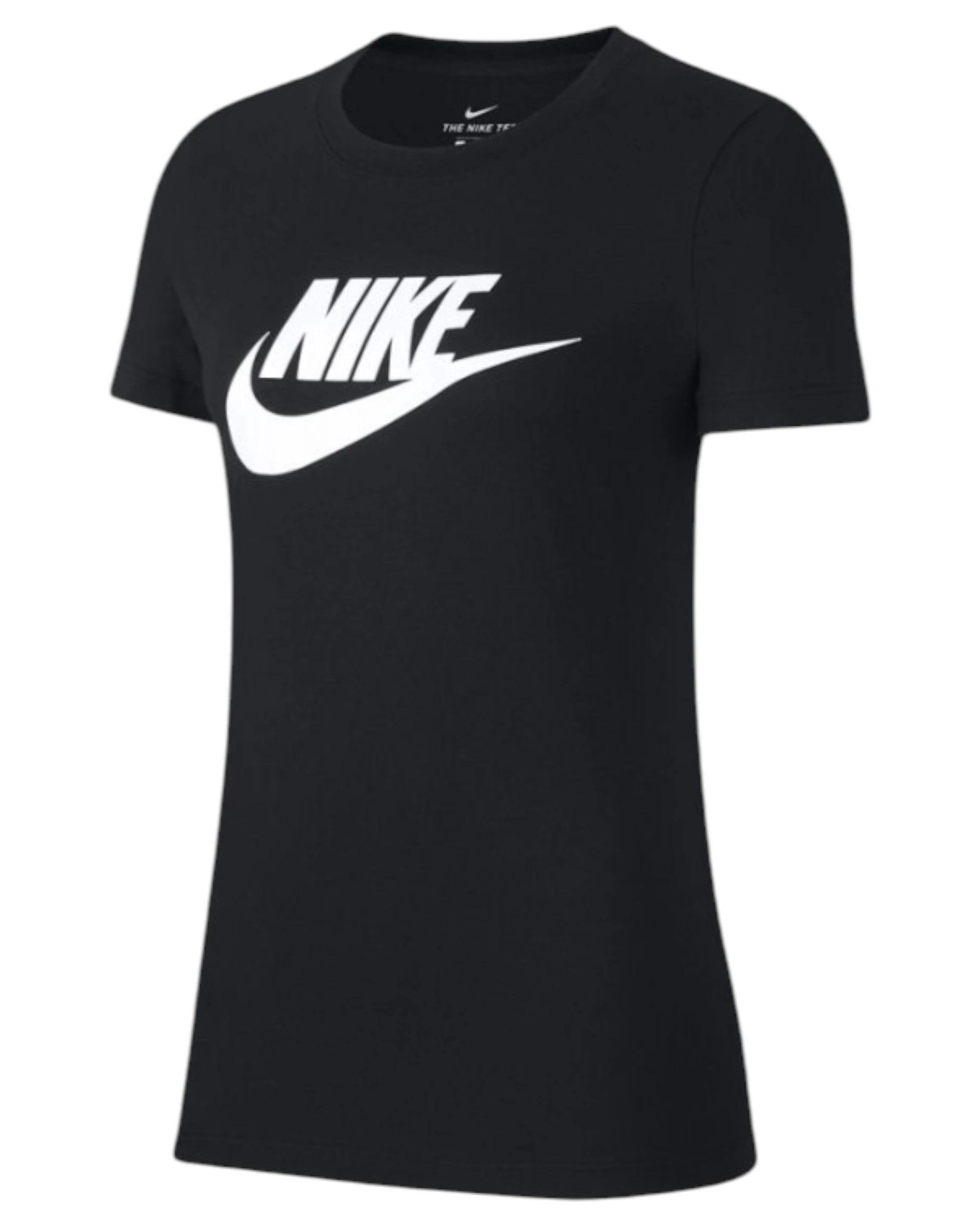 1 Nike Womens Essential Sportswear T-Shirt Black/ White Everyday Tee BLACK/ WHITE, 1 of 1