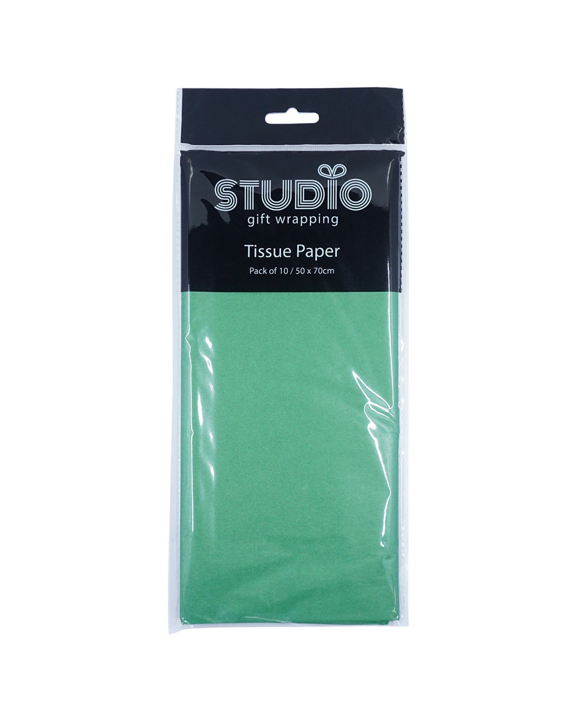 1 10pc Studio Gift Wrapping Tissue Paper 50x70cm Decoration Present Decor - Green, 1 of 3