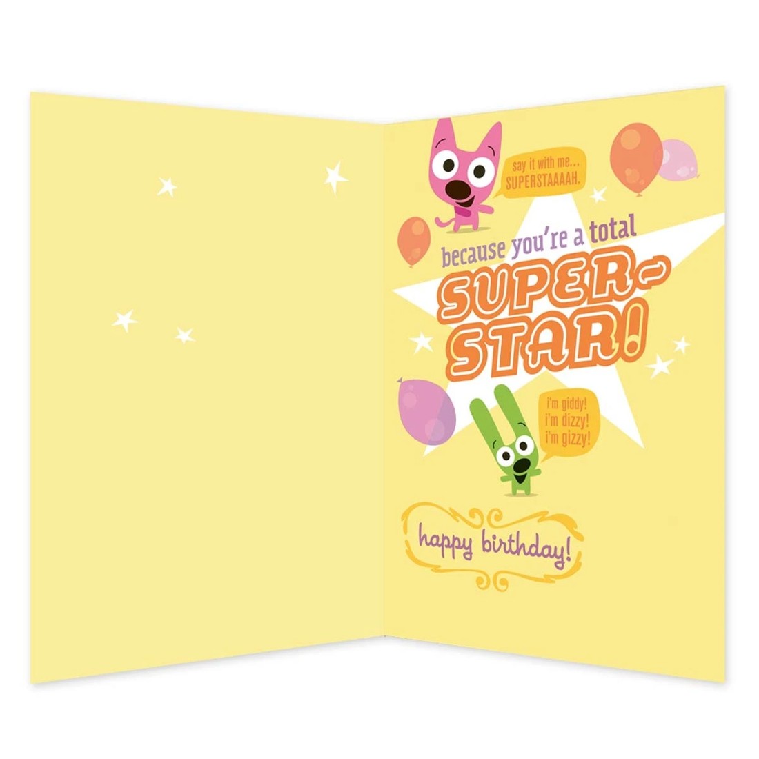 2 Hallmark Hoops & Yoyo Interactive Birthday Card - Super Star!, 2 of 4