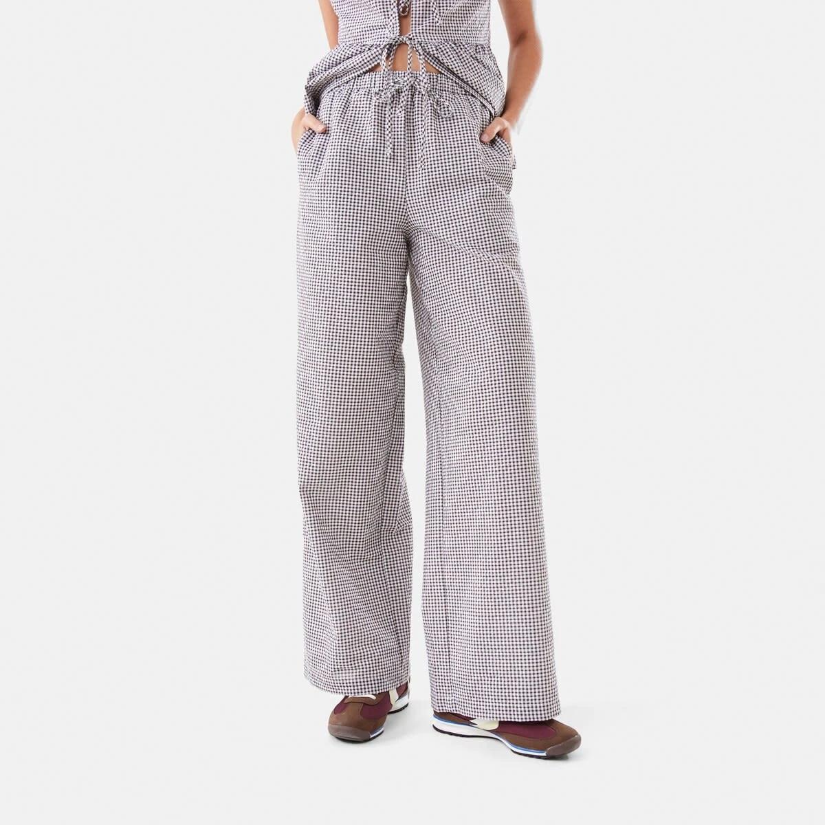 1 Seersucker Pants Brwn Ging, 1 of 6