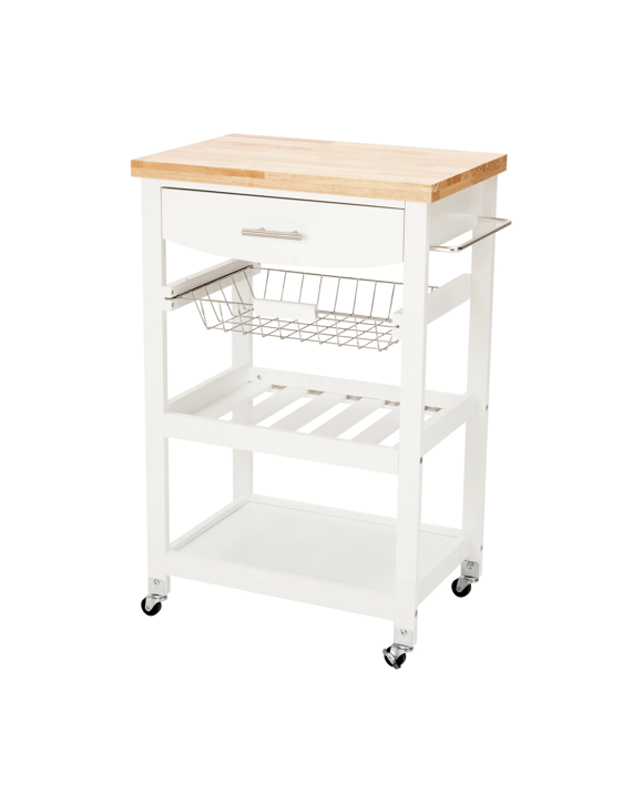 White Kitchen Trolley