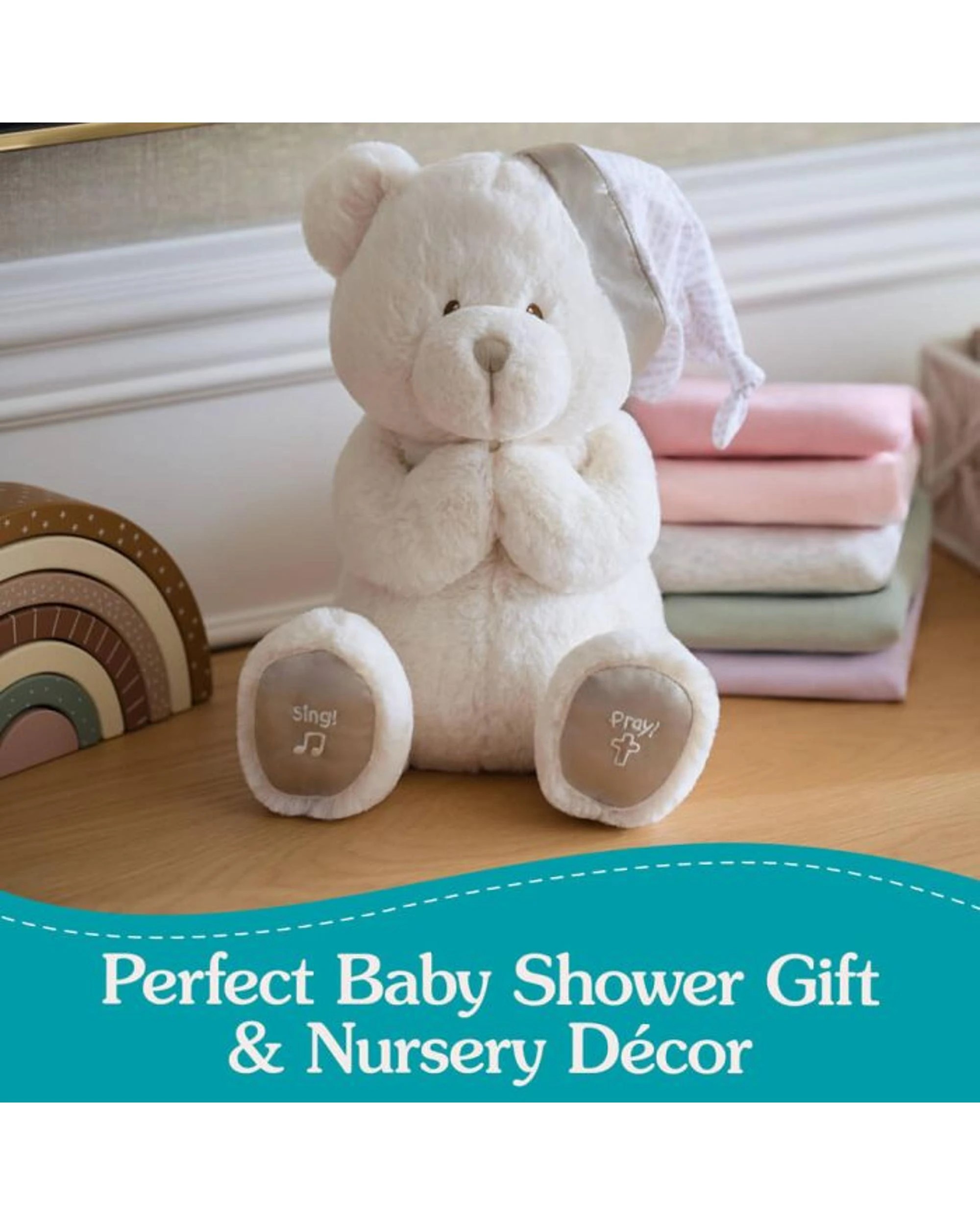 2 Animated Goodnight Prayer Bear Plush, 2 of 3