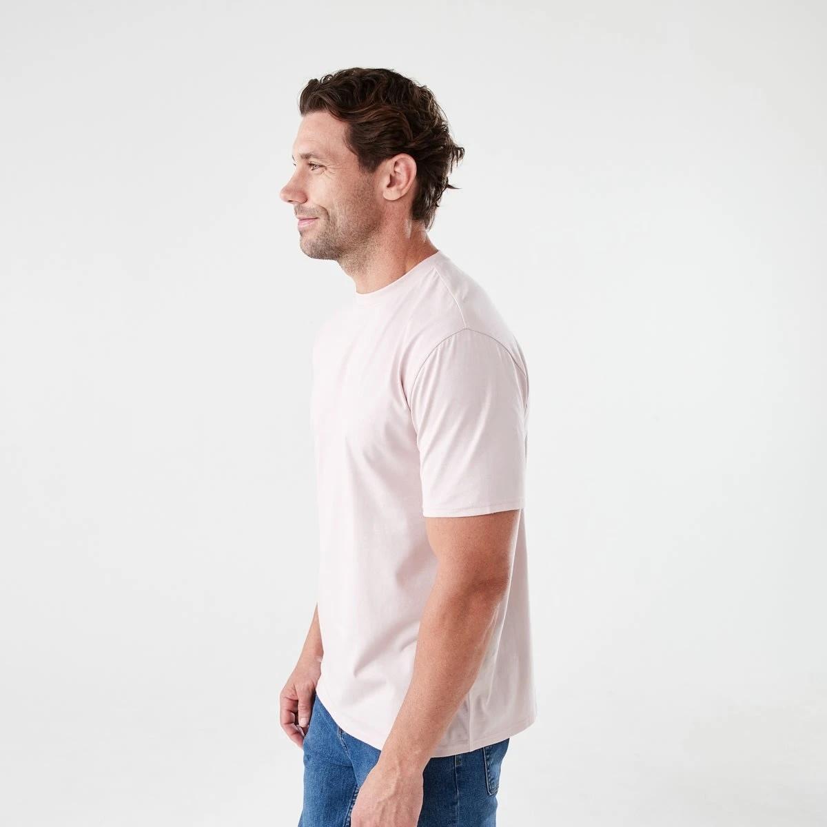 2 Australian Cotton Crew Neck T-shirt HUSHED VIOLET, 2 of 5