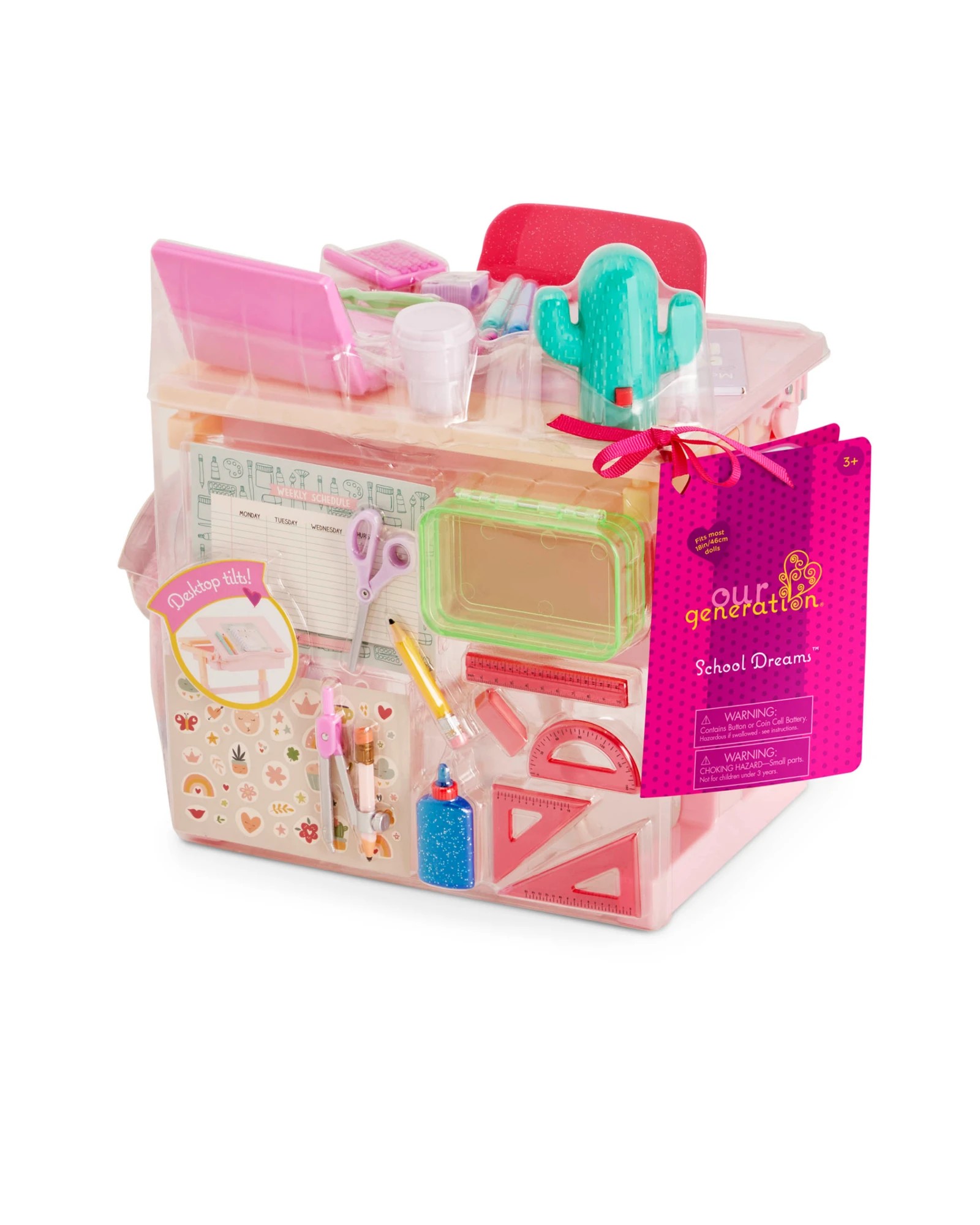 8 Our Generation School Dreams 30 - piece Tilting Desk Set for 18 - inch Dolls - Multi, 8 of 9