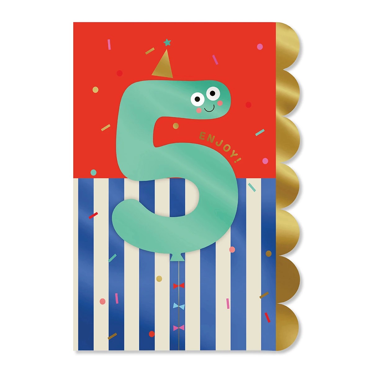 3 Hallmark 5th Birthday Card - Balloon, 3 of 3