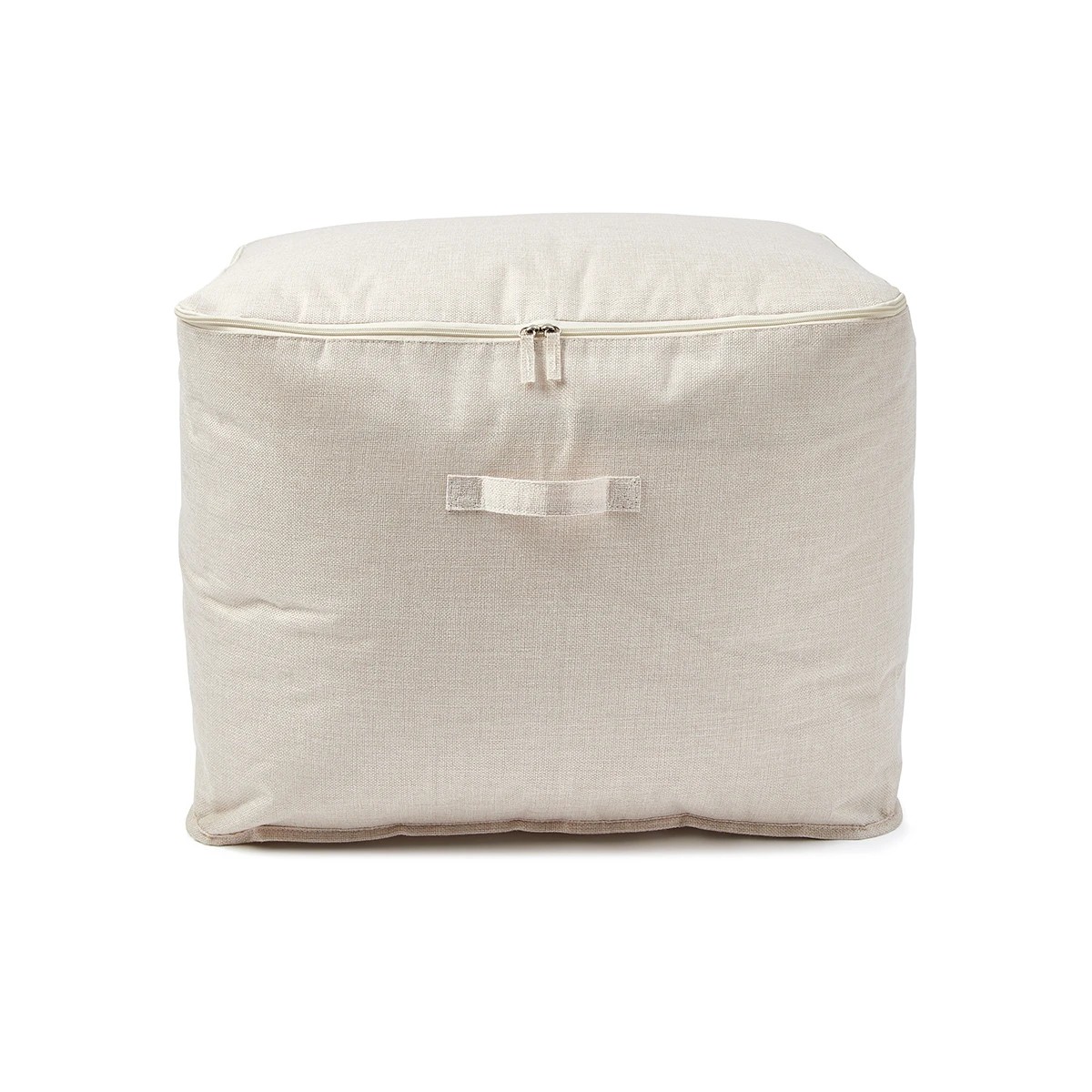 6 Linen Look Storage Bag - Extra Large, Beige, 6 of 8