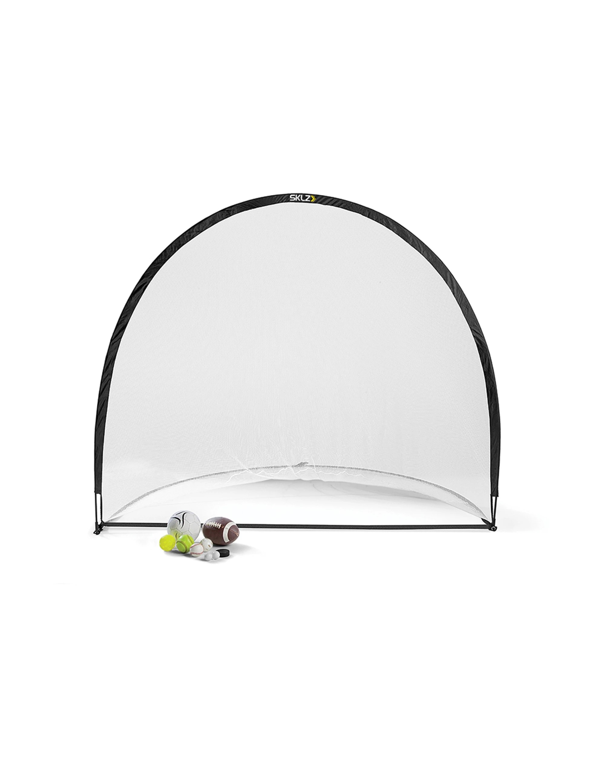 2 Sklz 7 Inch Practice Net Versatile Lightweight Easy Setup Indoor Outdoor Use - Black, 2 of 5