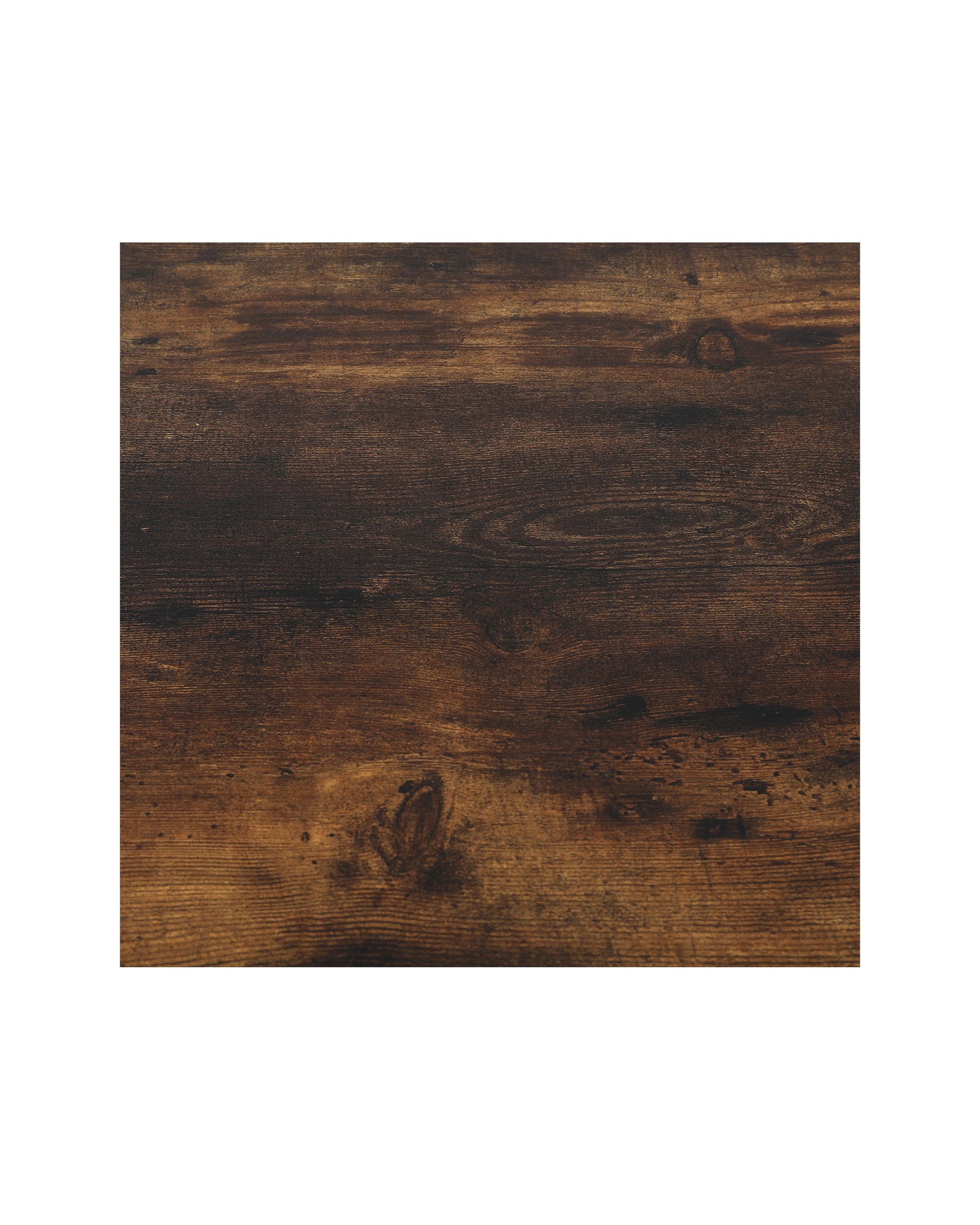 8 Artiss Dining Table and Chairs Set 3PCS Kitchen Metal Desk Bench Dark Walnut - Multi, 8 of 8