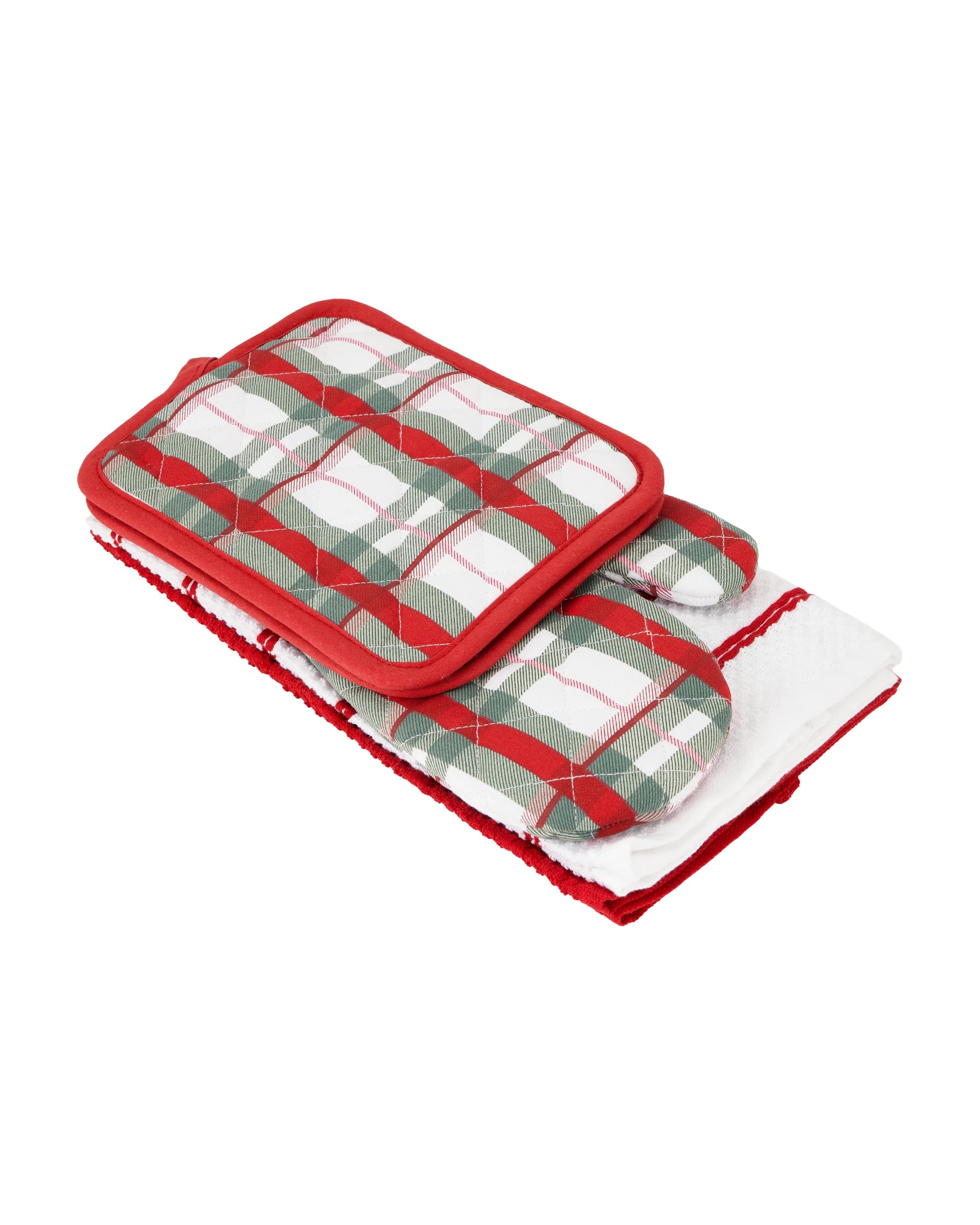 2 5 Piece Plaid Kitchen Set, 2 of 6