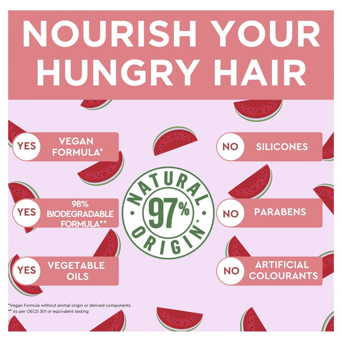 6 Garnier Fructis Hair Food Multi Use Treatment 390ml - Watermelon, 6 of 6