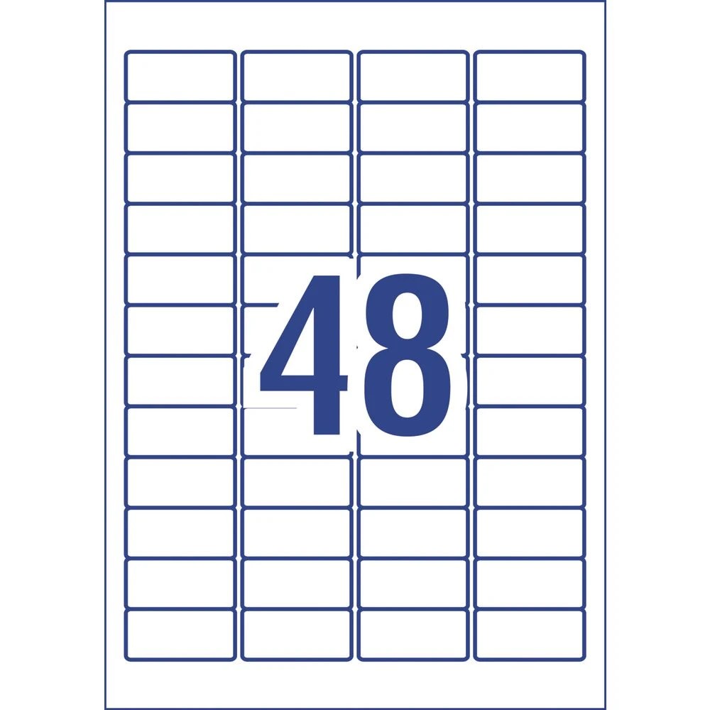 3 Avery 48UP Heavy Duty Laser Labels White 25 Sheets, 3 of 4