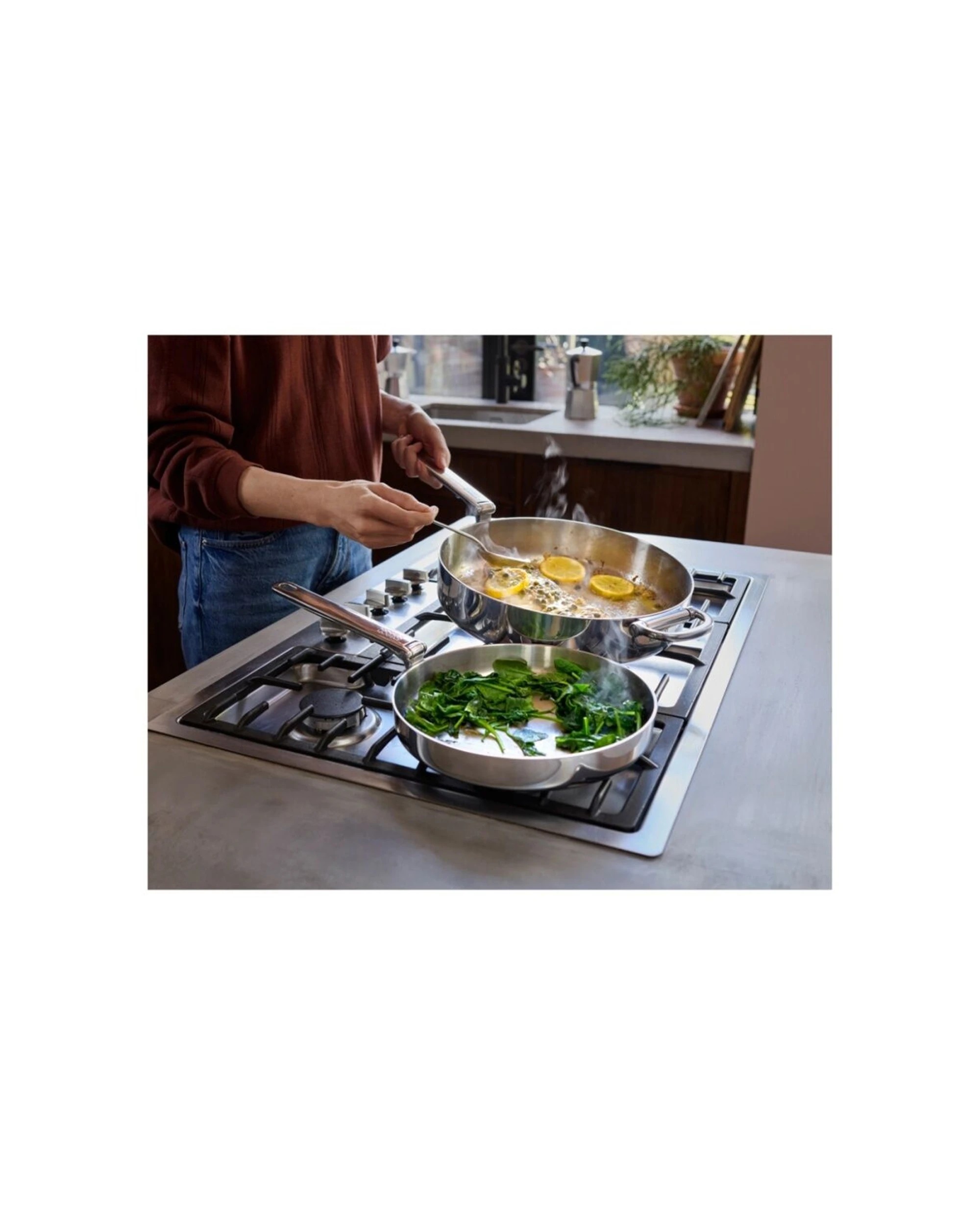 7 Joseph Joseph Space Saving 24cm Frying Pan With Foldable Handle Stainless Steel, 7 of 7