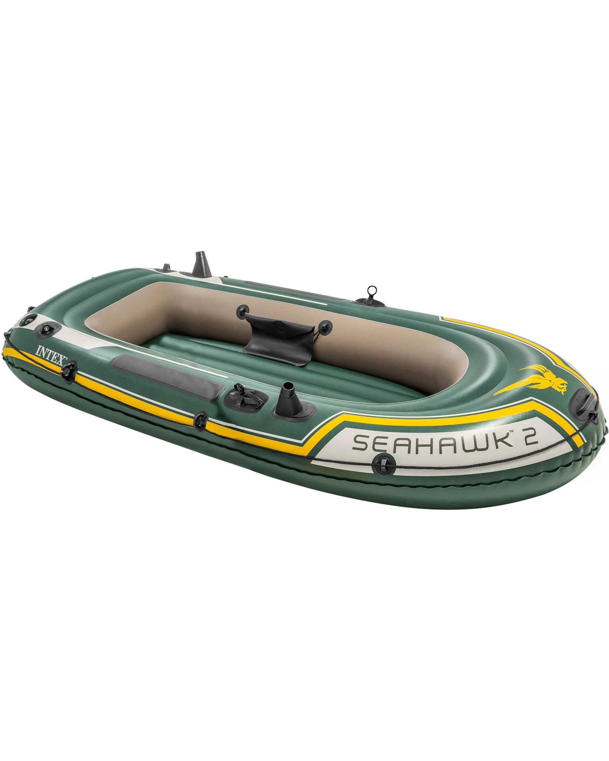 6 Intex Seahawk 2 Boat Set 68347NP Inflatable - Green, 6 of 10