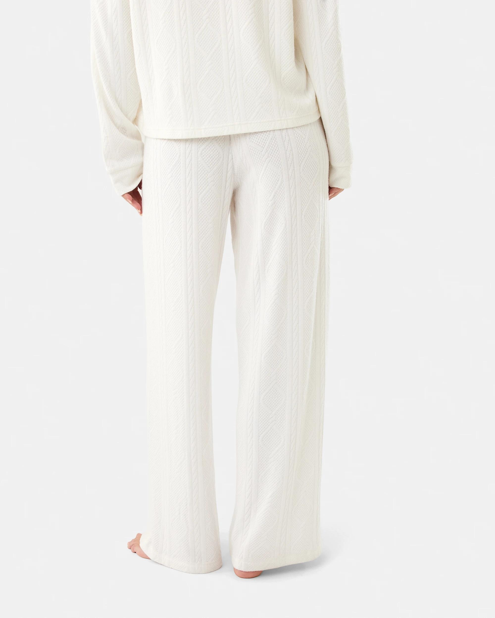 3 Viscose Blend Cable Lounge Pants Whisper, 3 of 6