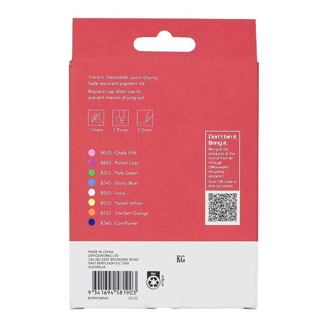 2 Born Acrylic Paint Marker 1.3mm Pastels 8 Pack, 2 of 4