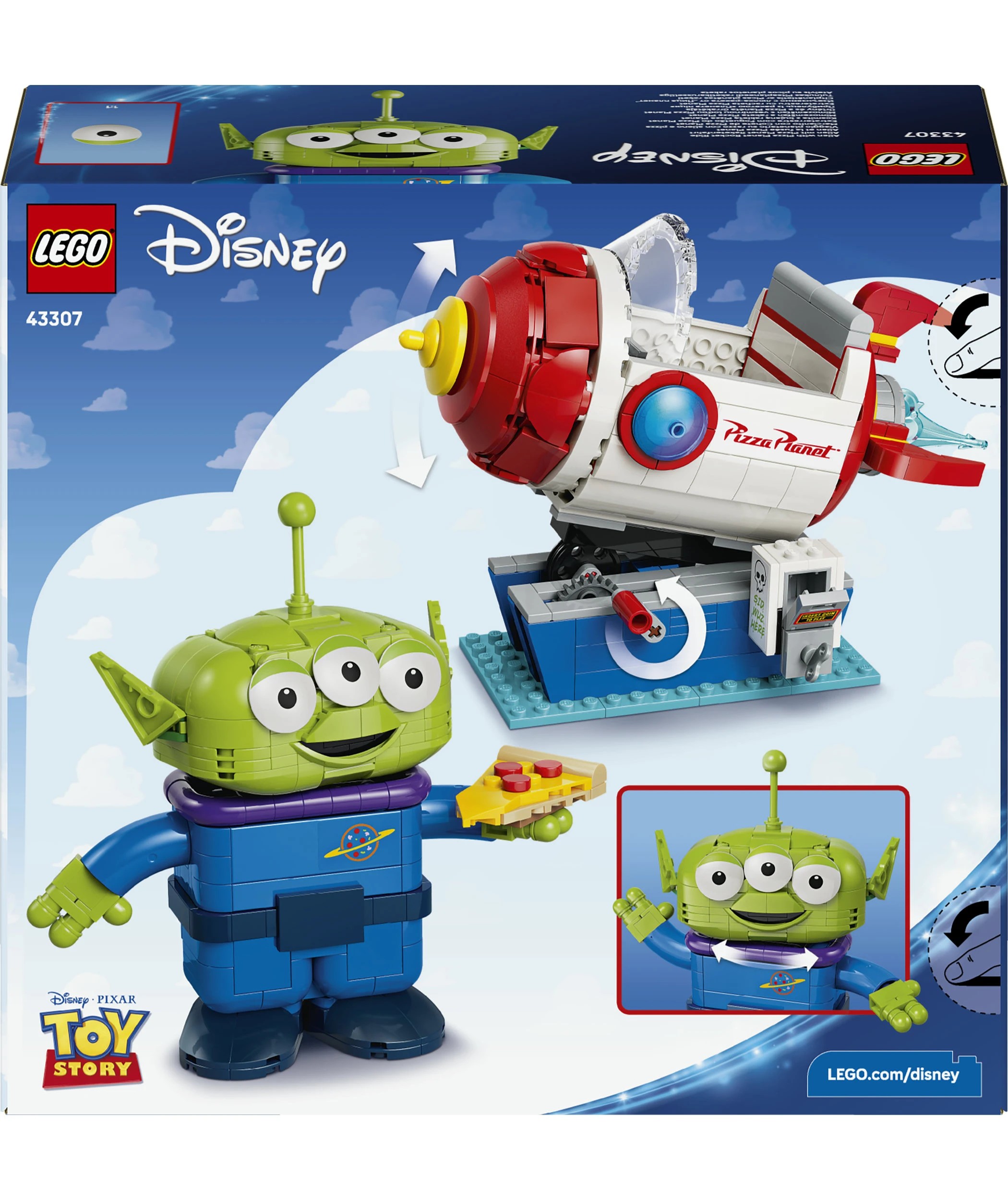10 LEGO Disney Pixar Alien with Pizza Planet Rocket Ride 43307, 10 of 10