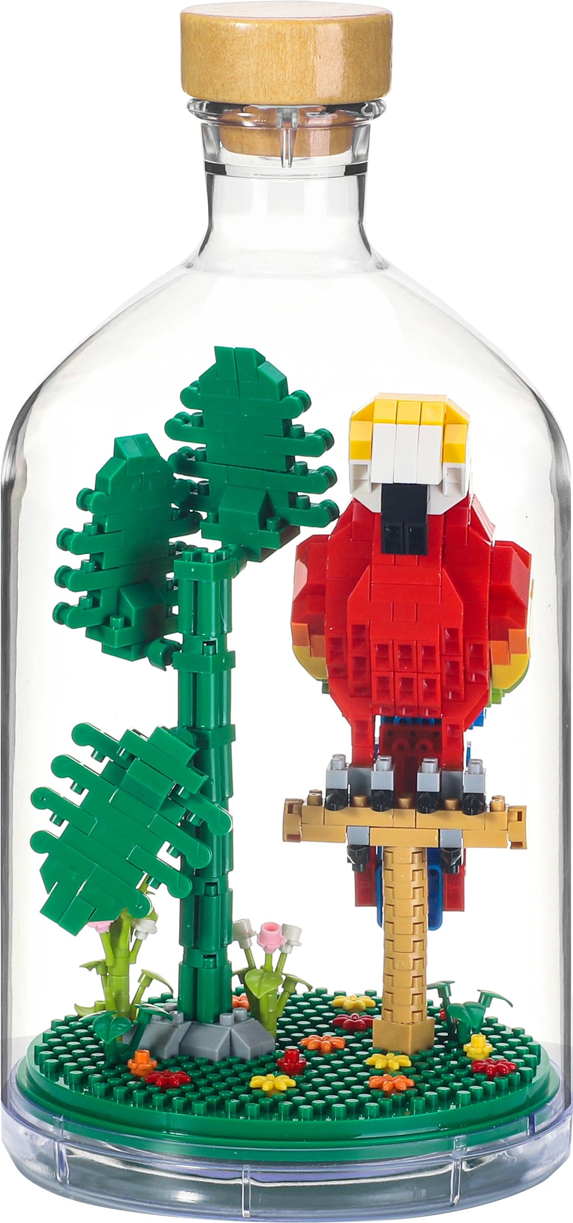 10 Mini Blocks Animals in Bottle - Assorted, 10 of 10