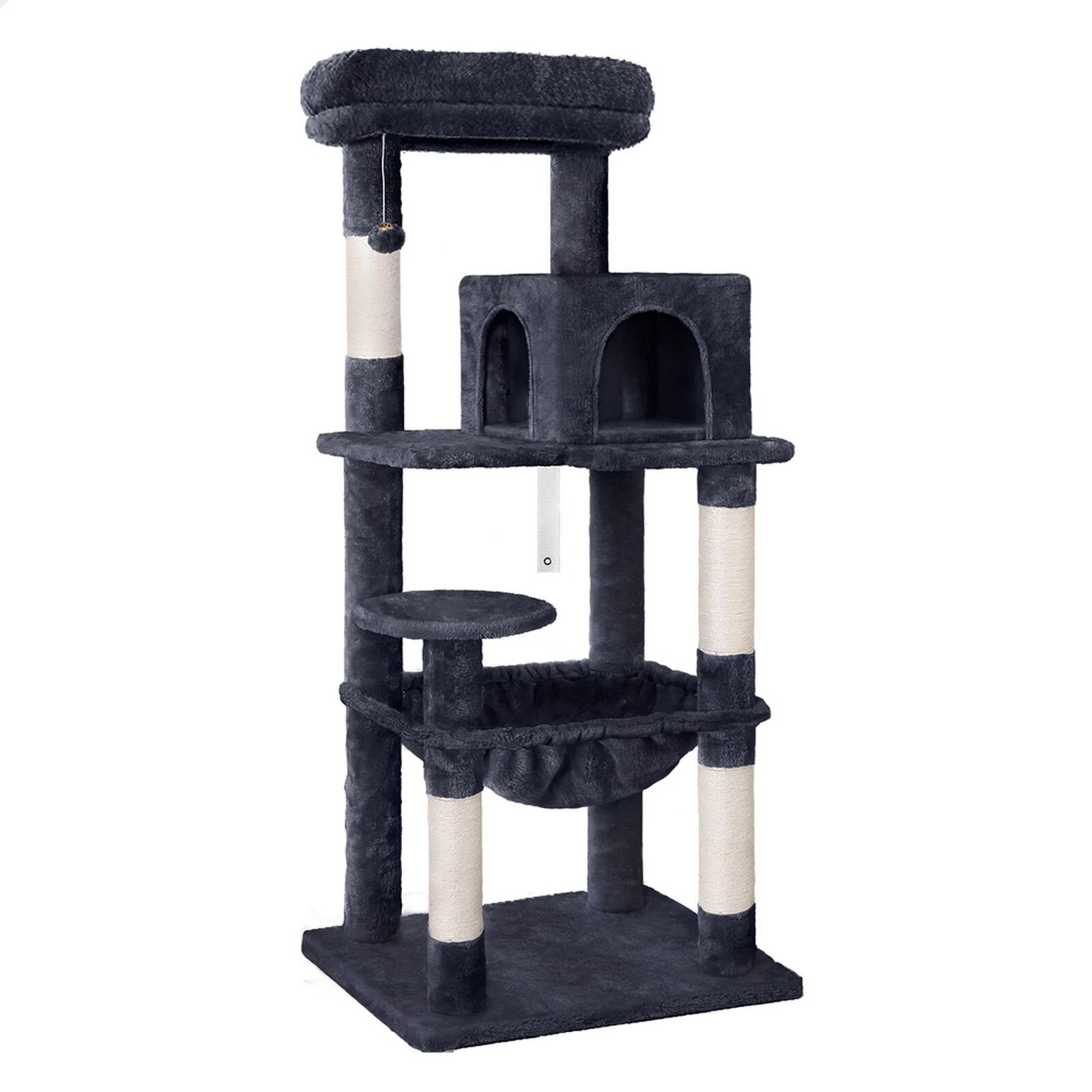 1 Beastie Cat Tree Scratching Post Scratcher Tower Condo House Furniture Wood 143 - Grey, 1 of 7