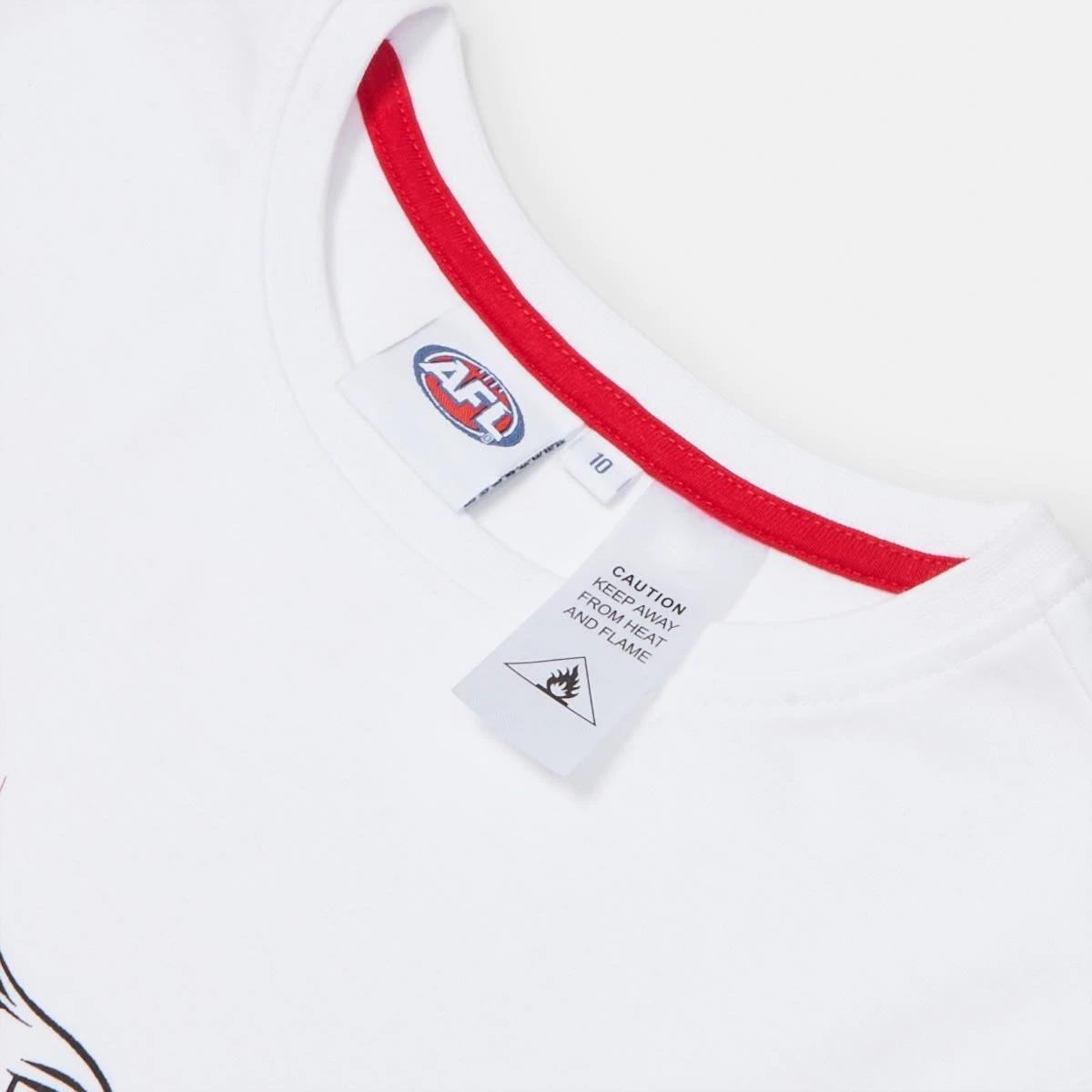 8 Official AFL Kids Pyjama Set Sydney, 8 of 9