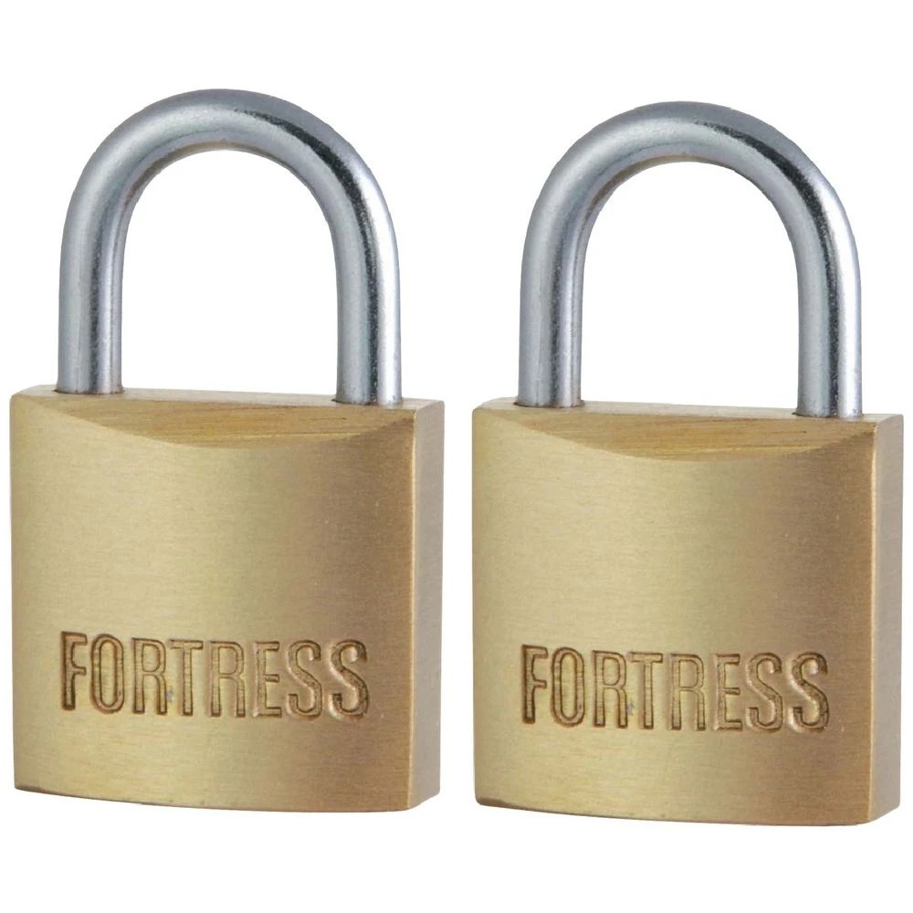 1 Master Lock Fortress 20mm Brass Padlock 2 Pack, 1 of 4