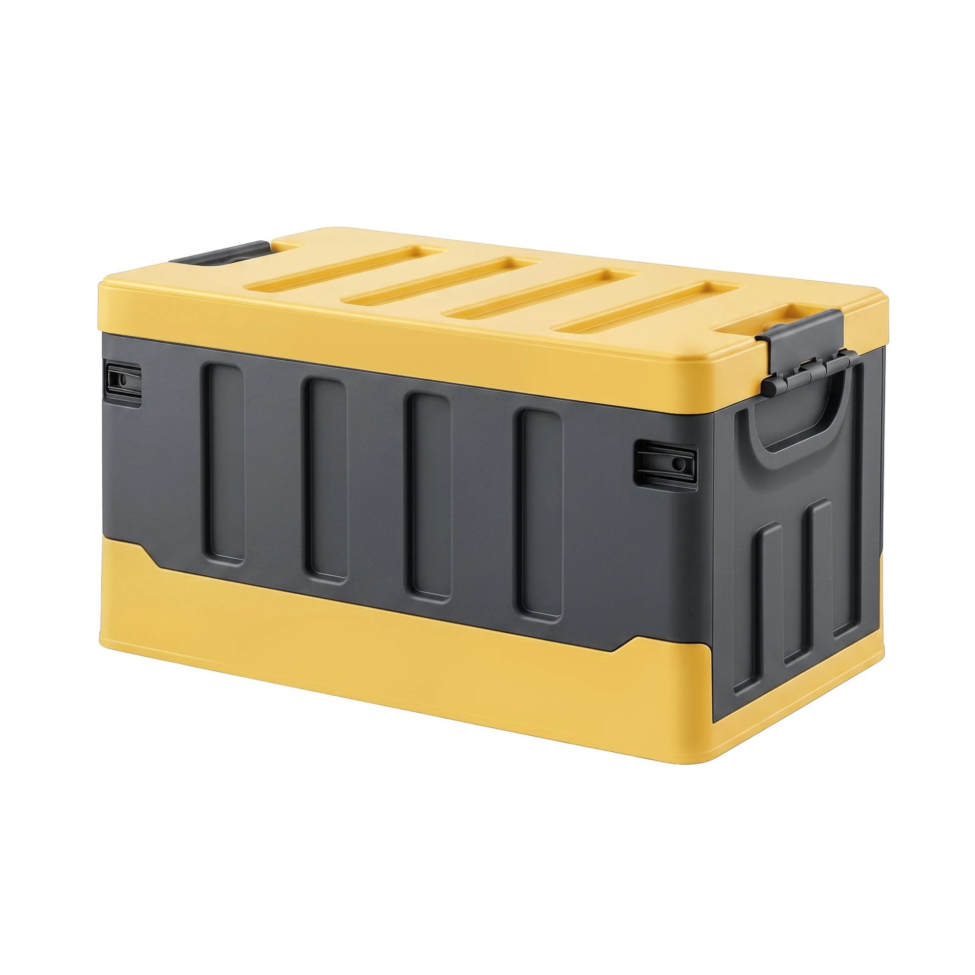 1 Gardeon Collapsible Outdoor Storage Box 60L Stackable Folding Camping Organizer - Yellow, 1 of 7