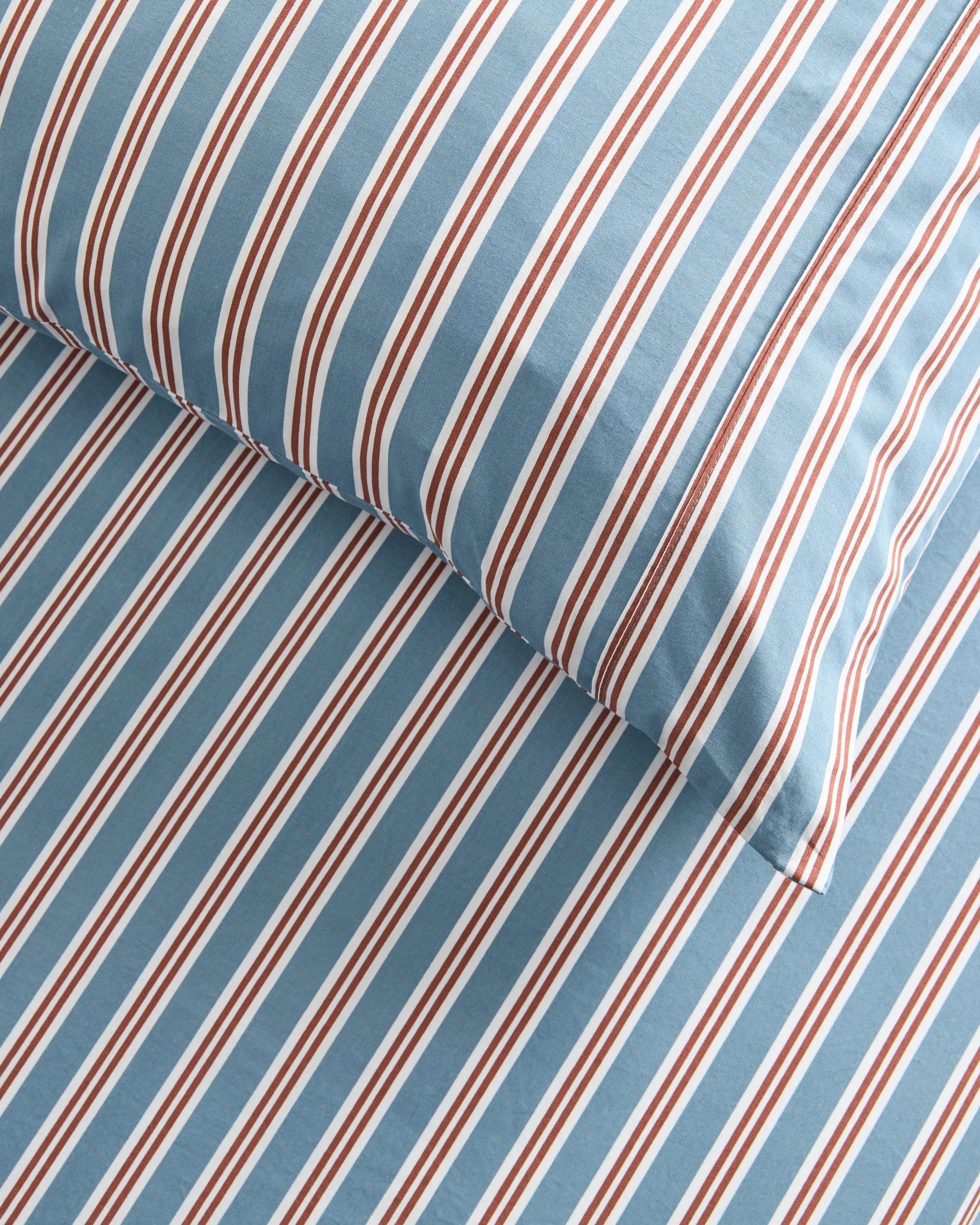 3 Target Elio Stripe Australian Cotton Fitted Sheet Set - Double Bed - Blue, 3 of 5