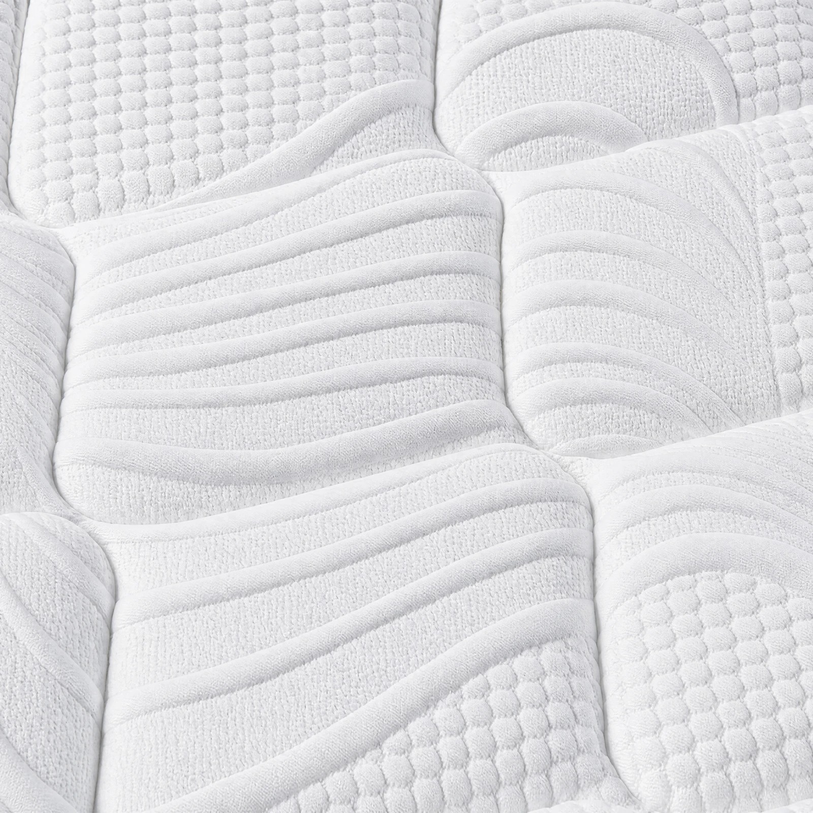 6 Advwin 34CM Hybrid Mattress with Memory Foam & Individual Pocket Springs Queen Size - White, 6 of 8