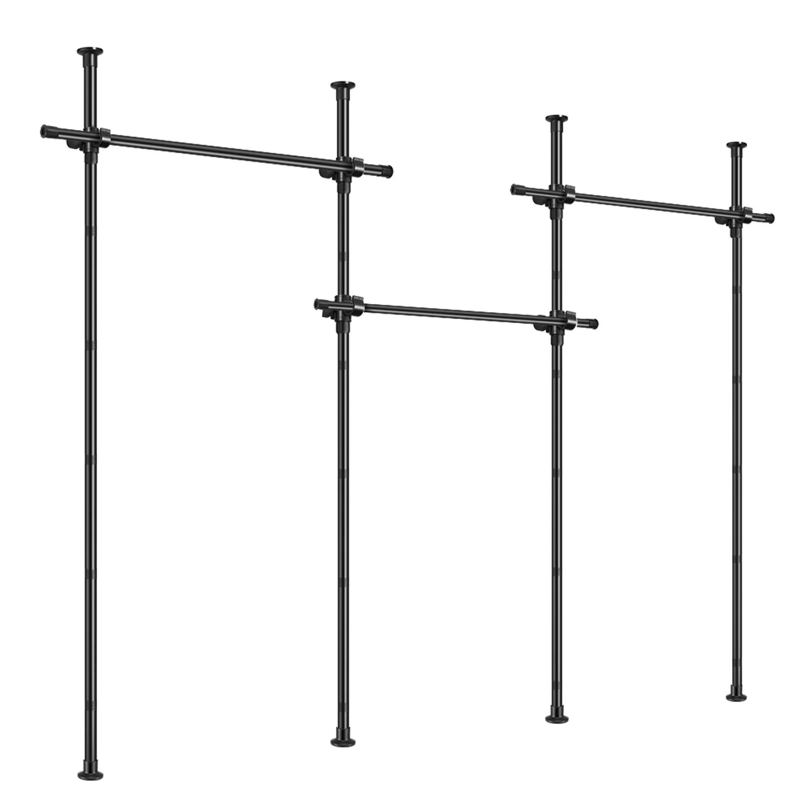 5 Ausway No Drill Room Divider Curtain Rod Kit Floor to Ceiling Adjustable, 5 of 7