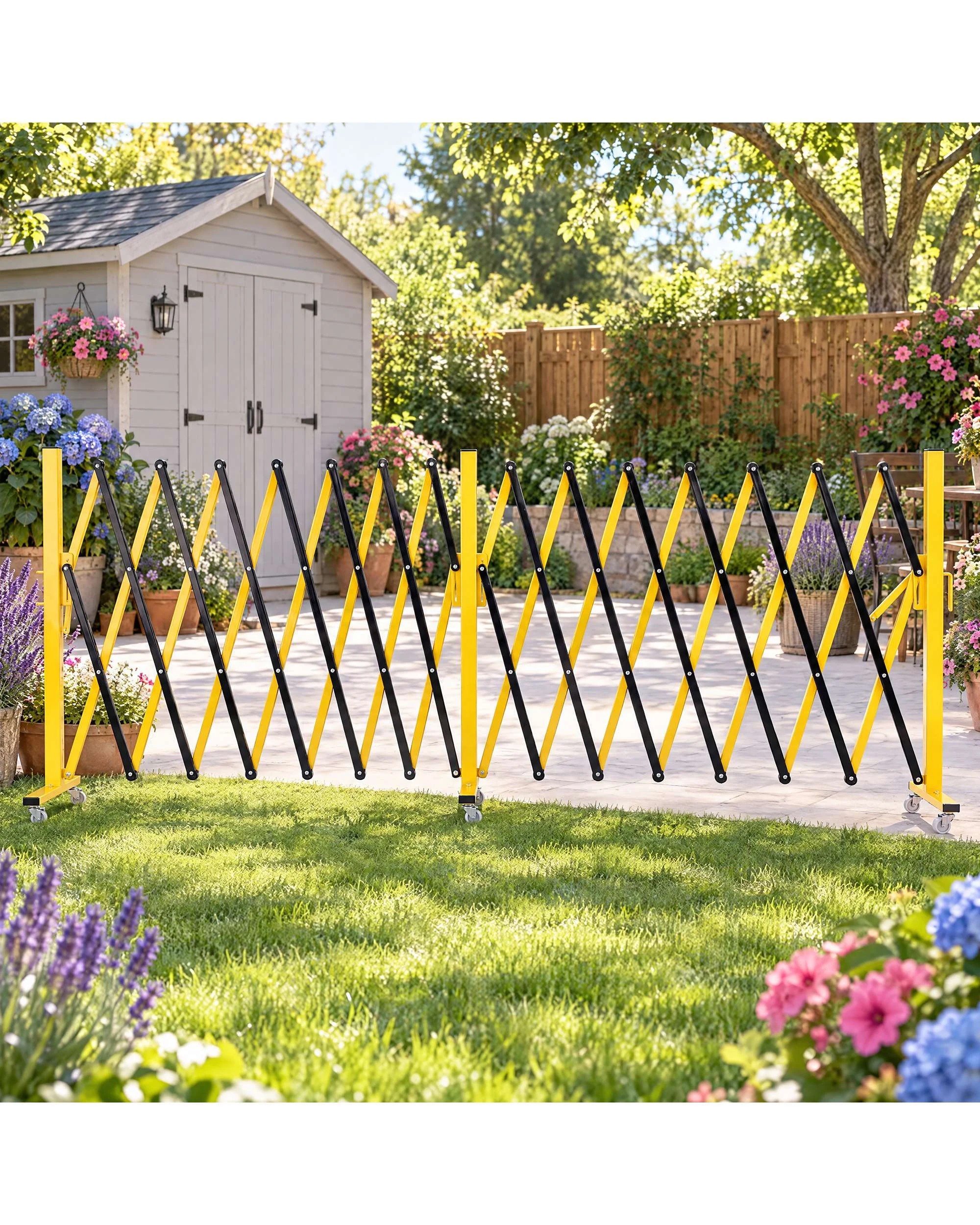 2 Advwin 5.1m Expandable Safety Barrier Barricade Gate Expanding Pet Barrier, 2 of 10