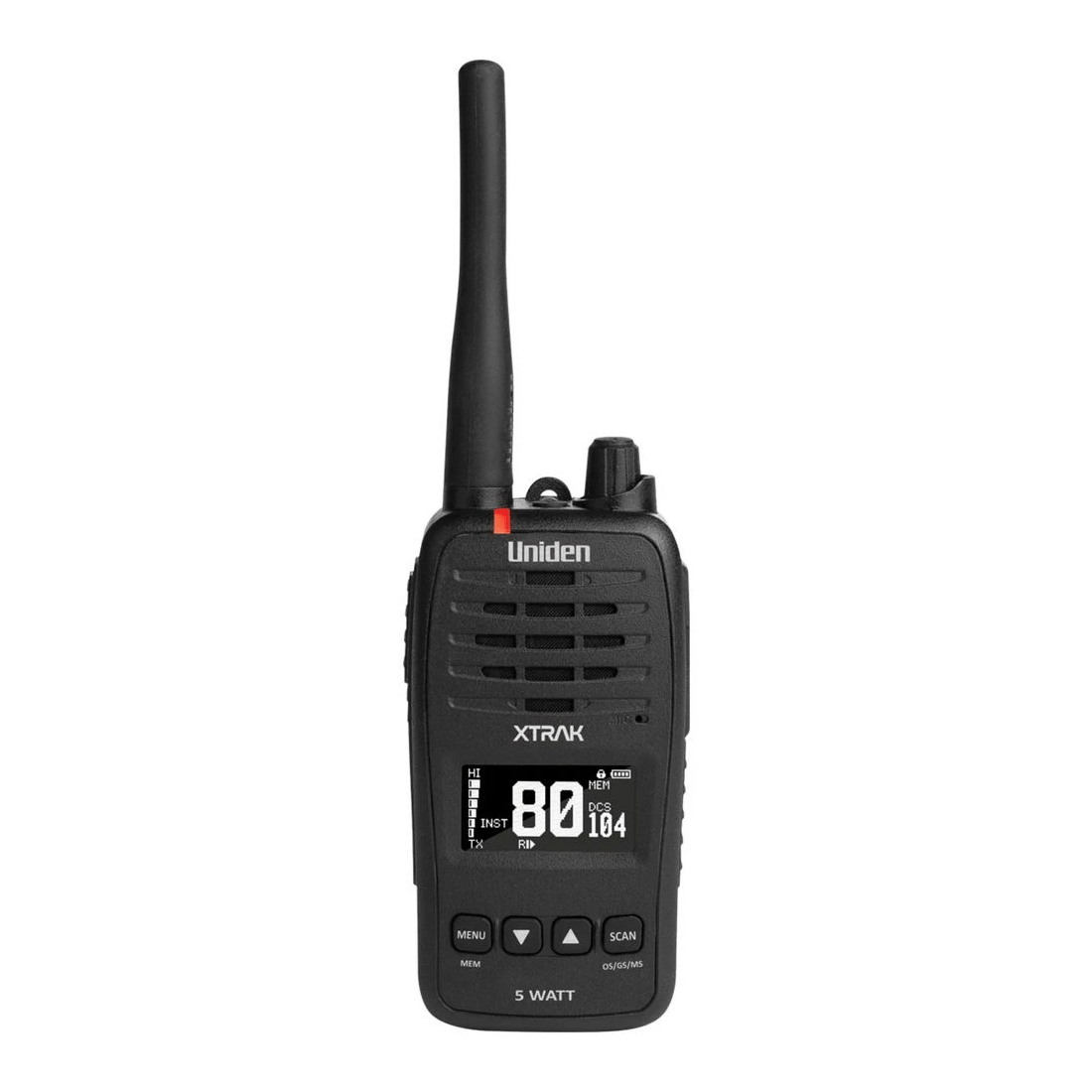1 Uniden 5W Waterproof Smart UHF Radio XTRAK50 Black, 1 of 1