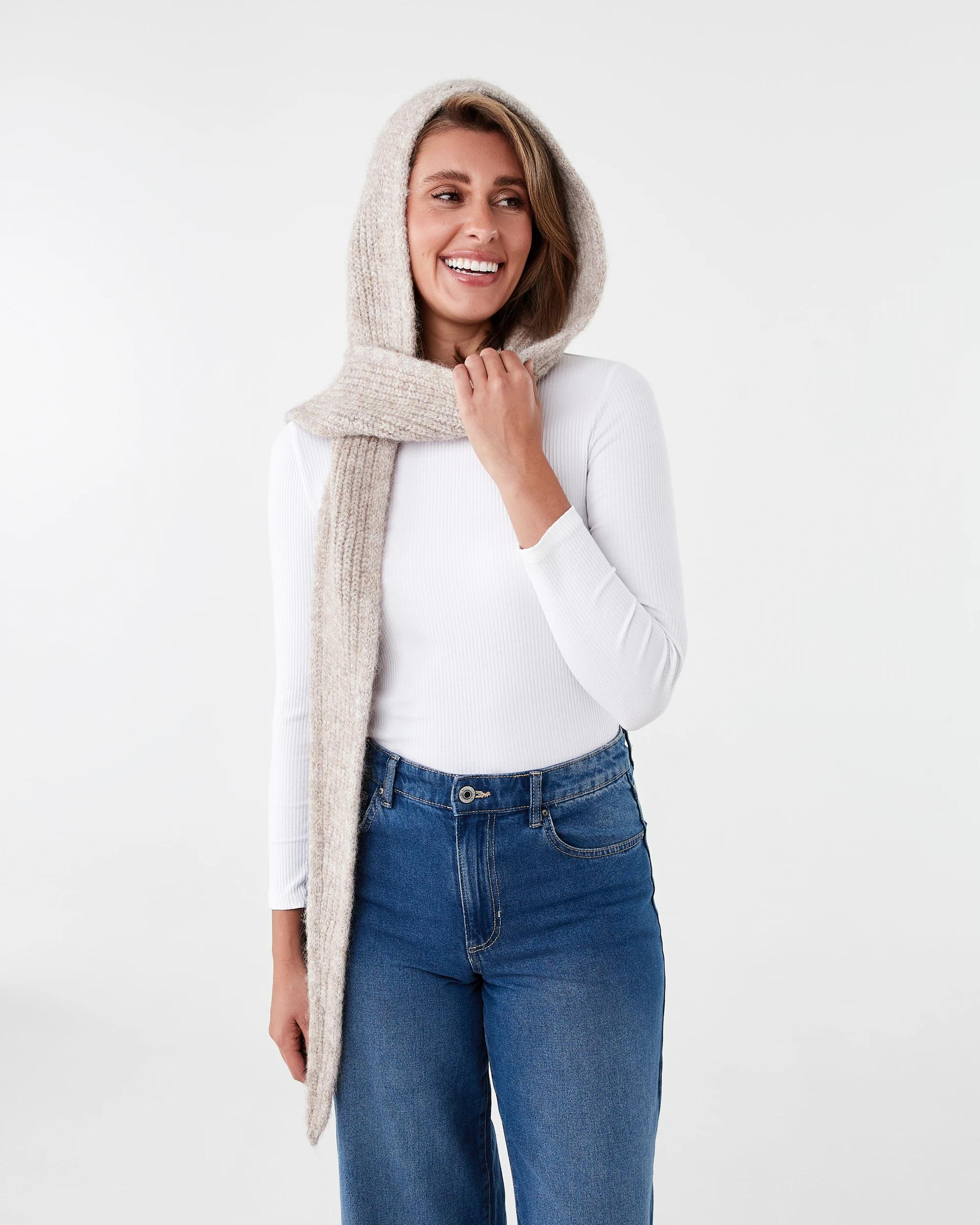 3 Hooded Scarf Bge Otml, 3 of 5