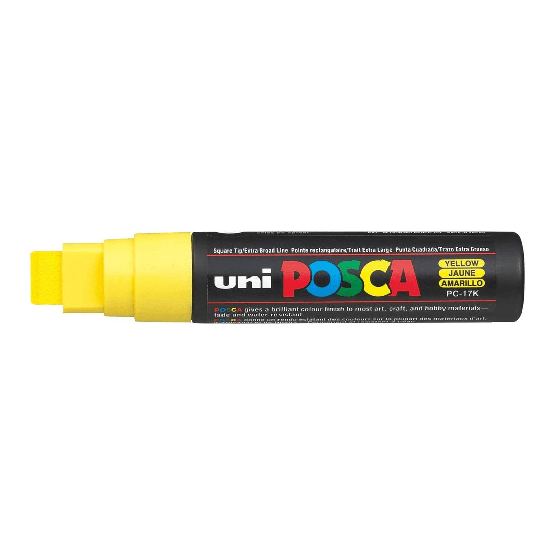 1 POSCA PC 17K Paint Marker Yellow, 1 of 4