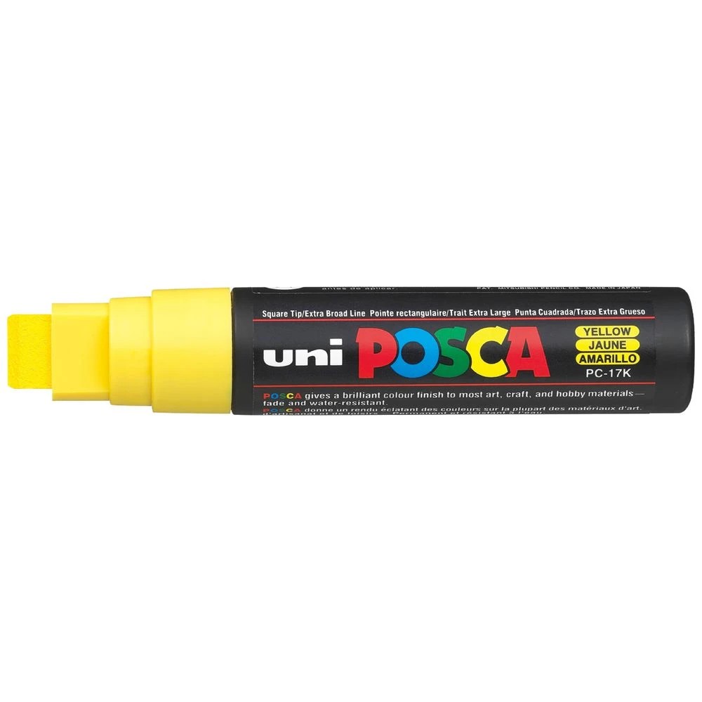 1 POSCA PC 17K Paint Marker Yellow, 1 of 4