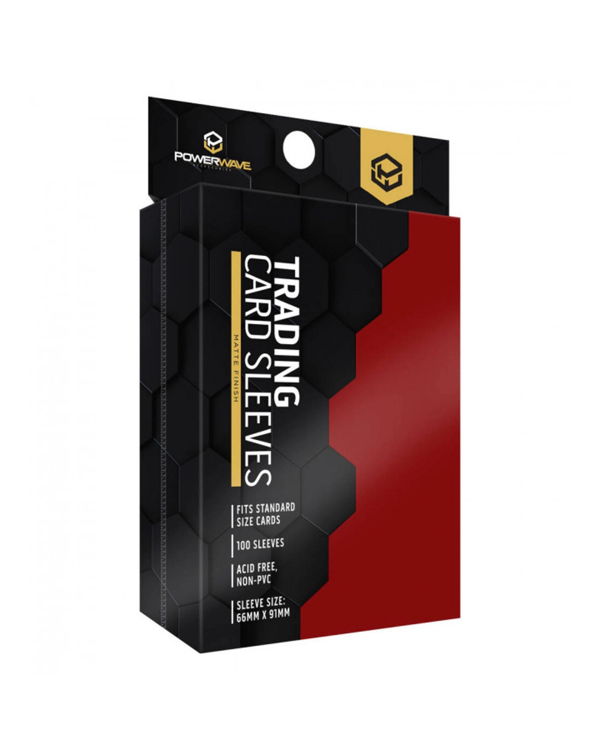 1 Powerwave Matte Red Card Sleeves 100 Pack - Red, 1 of 1