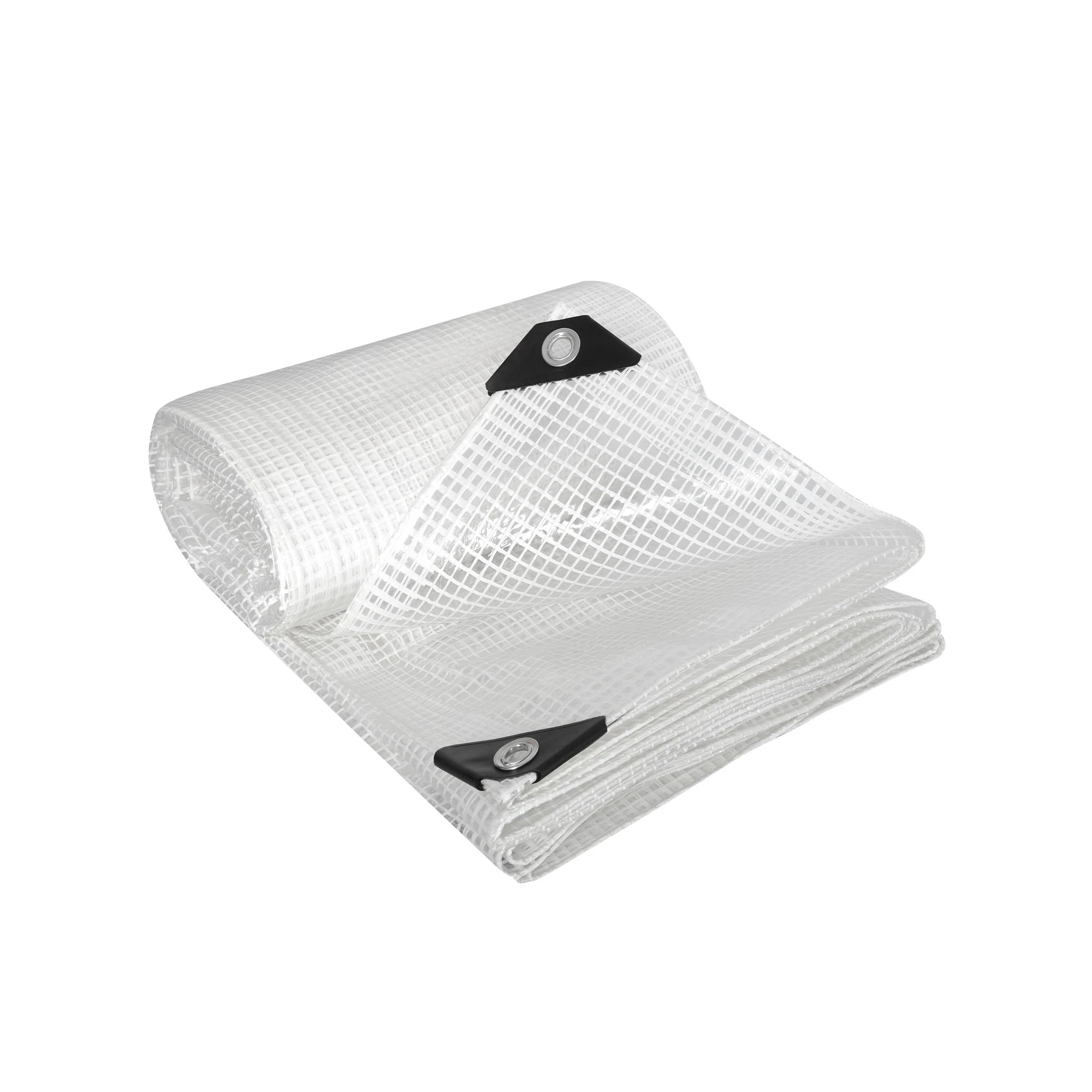 1 Mountview 3.05X3.65M Heavy Duty Waterproof Poly Tarpaulin Camping Cover Clear Grid, 1 of 8