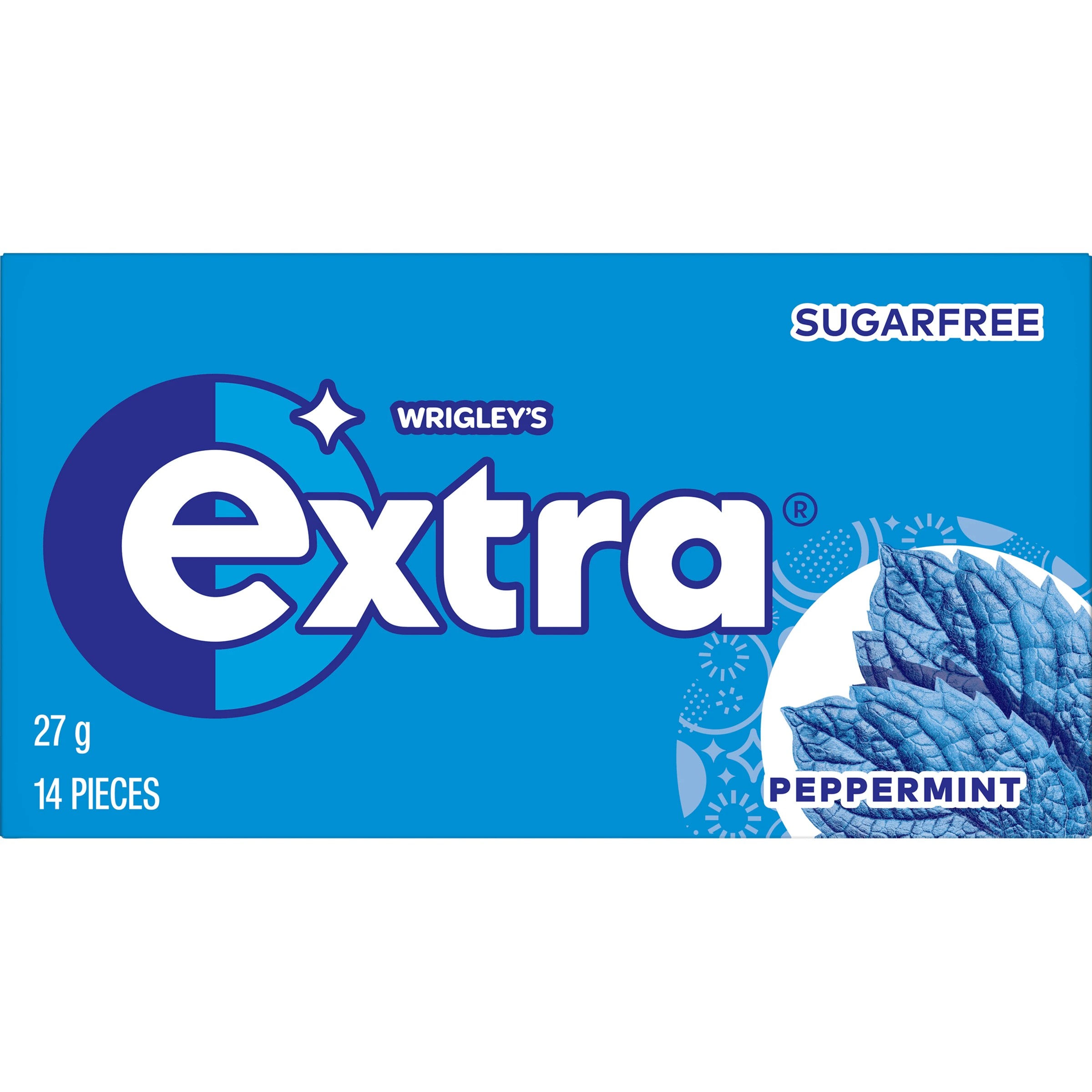1 14 Piece Wrigley's Extra Peppermint Chewing Gum 27g, 1 of 5